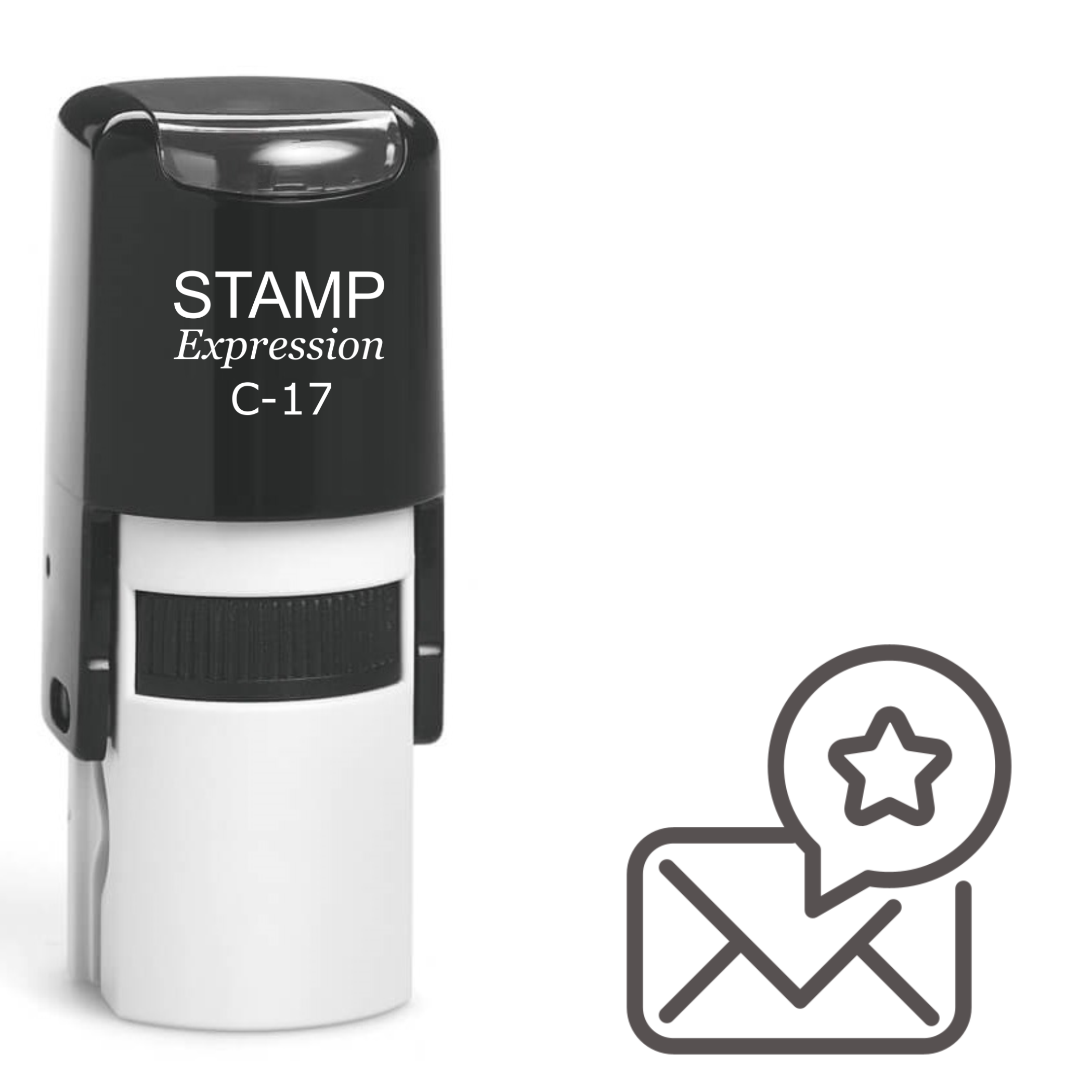 Phone Message With a Star Self Inking Rubber Stamp (SH-61202)