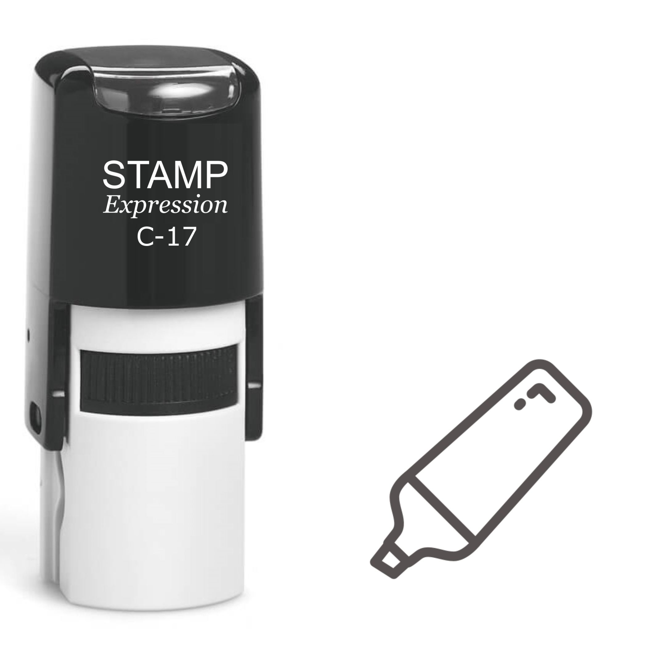 Glue Self Inking Rubber Stamp (SH-61203)