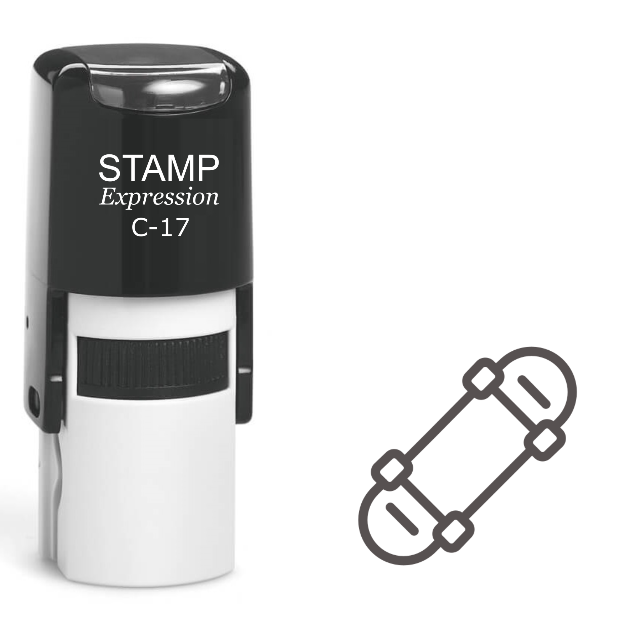 Skateboard Self Inking Rubber Stamp (SH-61209)