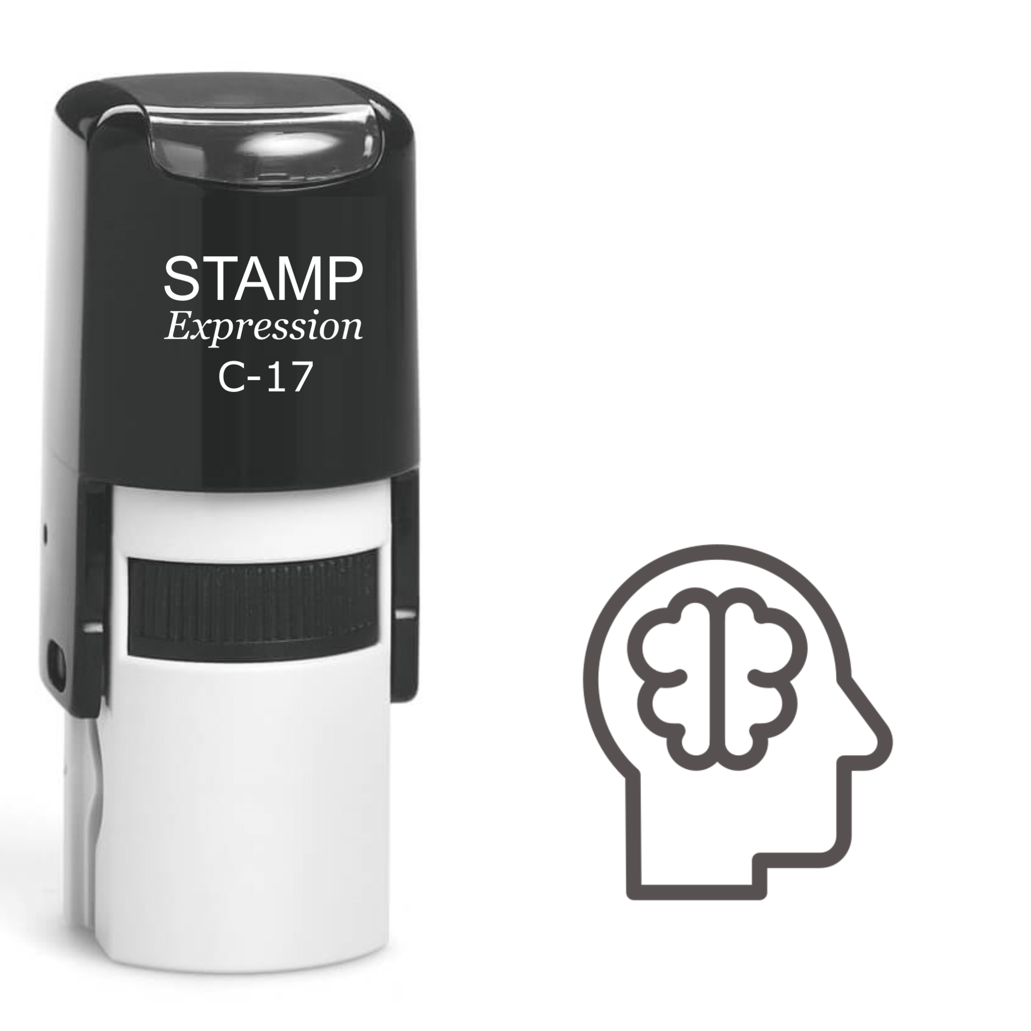 Brain Self Inking Rubber Stamp (SH-61210)