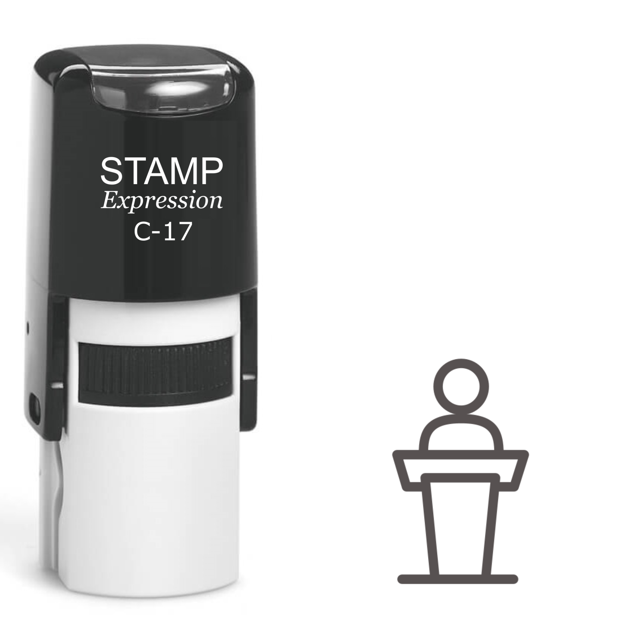 Person Speaking Self Inking Rubber Stamp (SH-61213)