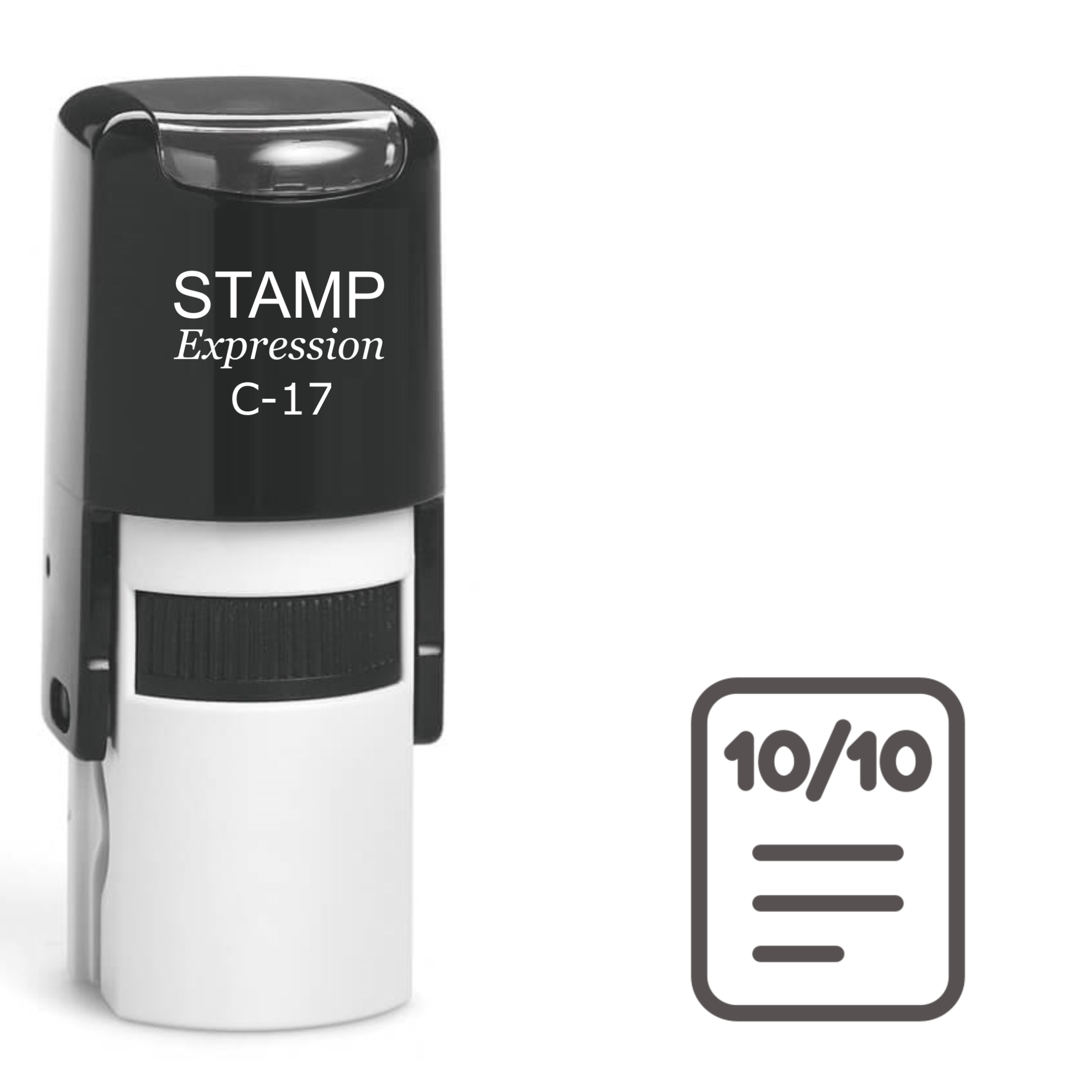 Ten Out of 10 Test Self Inking Rubber Stamp (SH-61239)