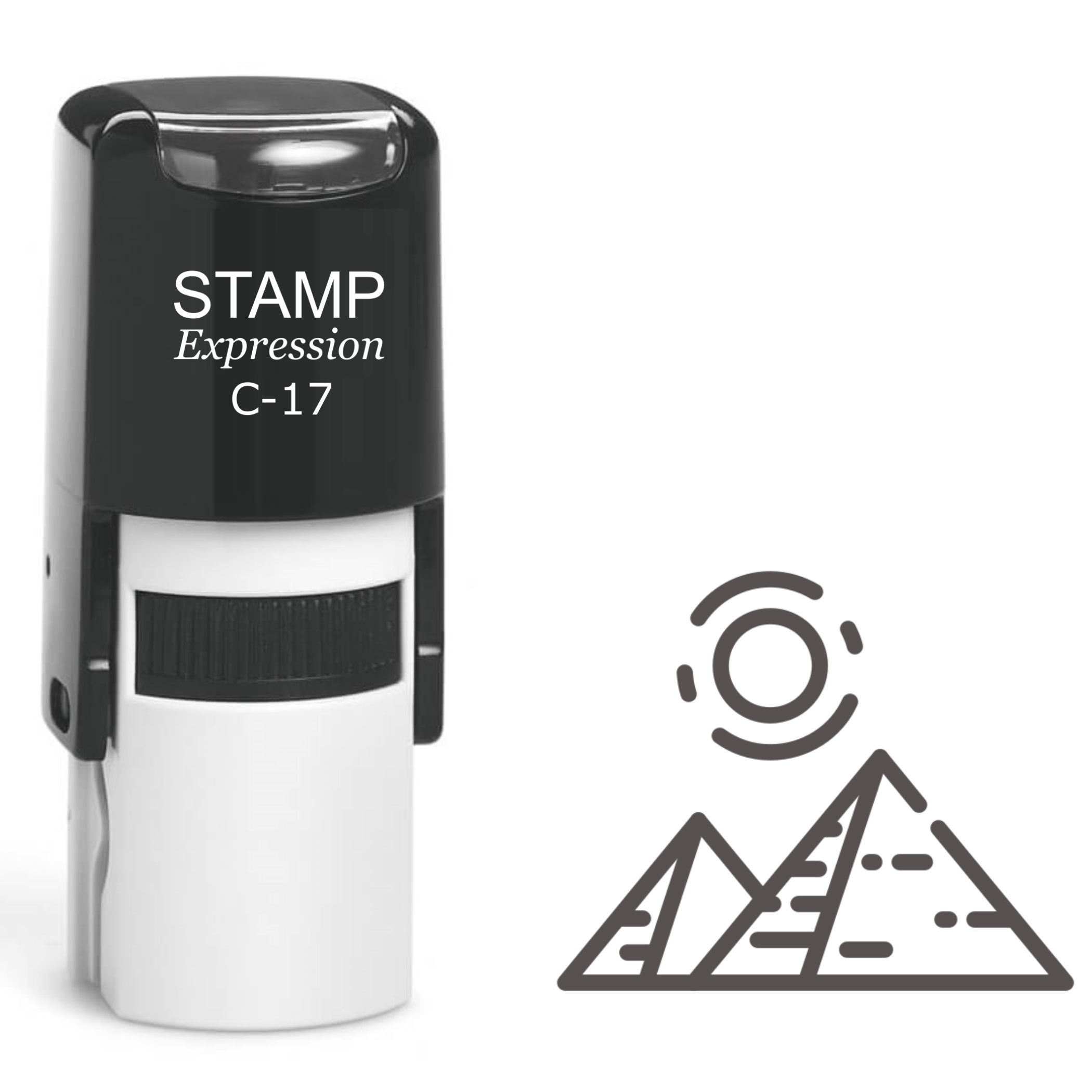 Pyramids Self Inking Rubber Stamp (SH-61245)