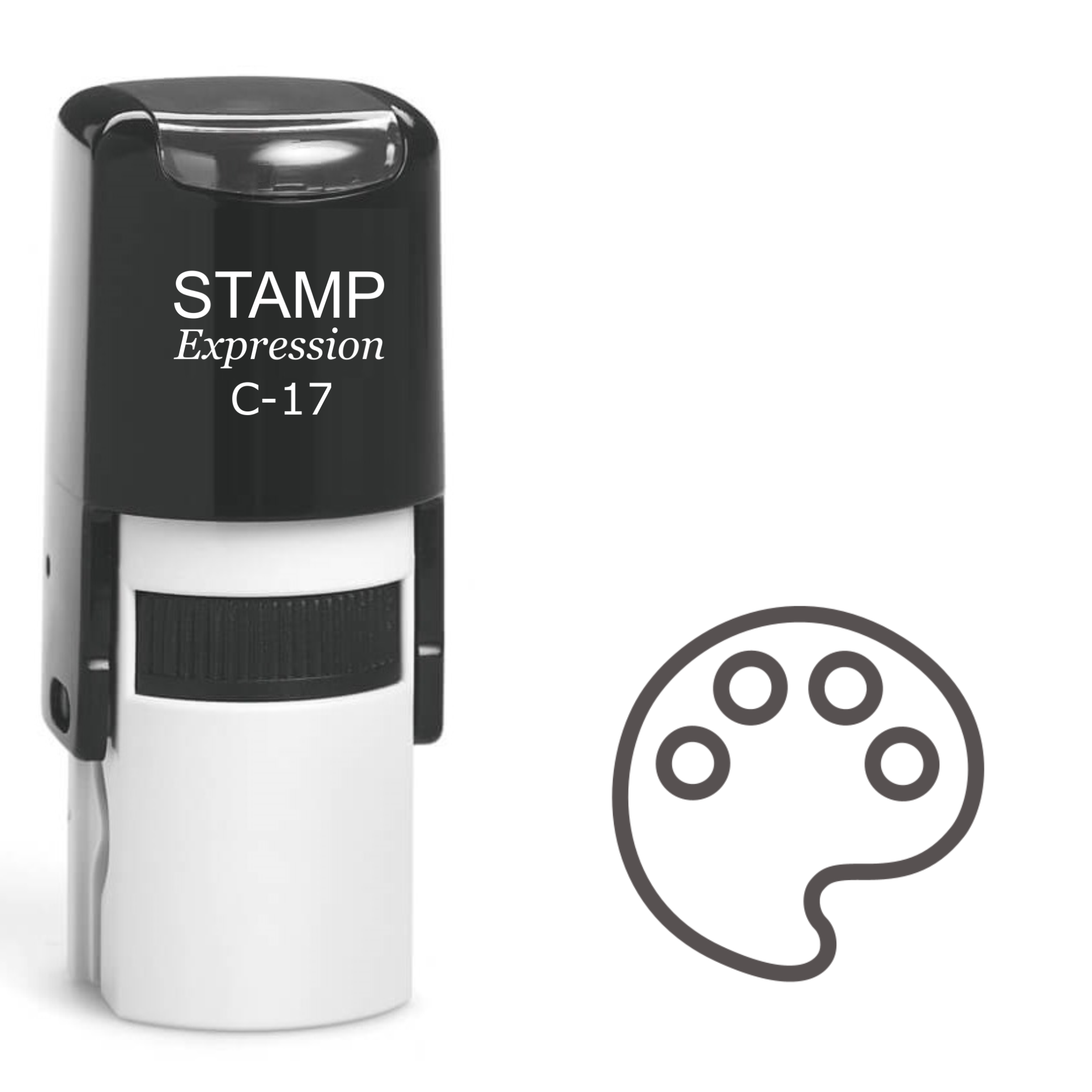 Artist Painting Palette Self Inking Rubber Stamp (SH-61253)