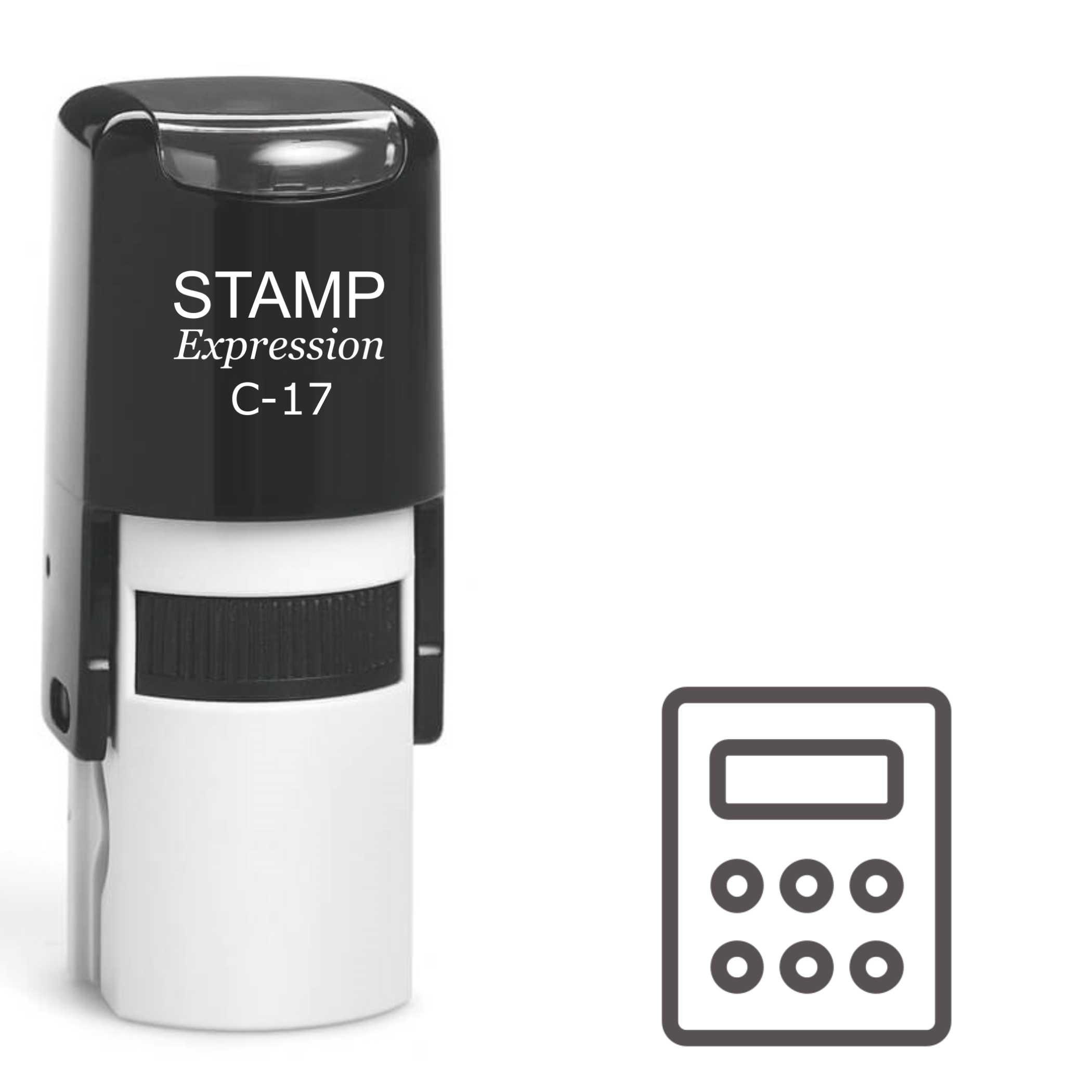 Calculator Self Inking Rubber Stamp (SH-61258)