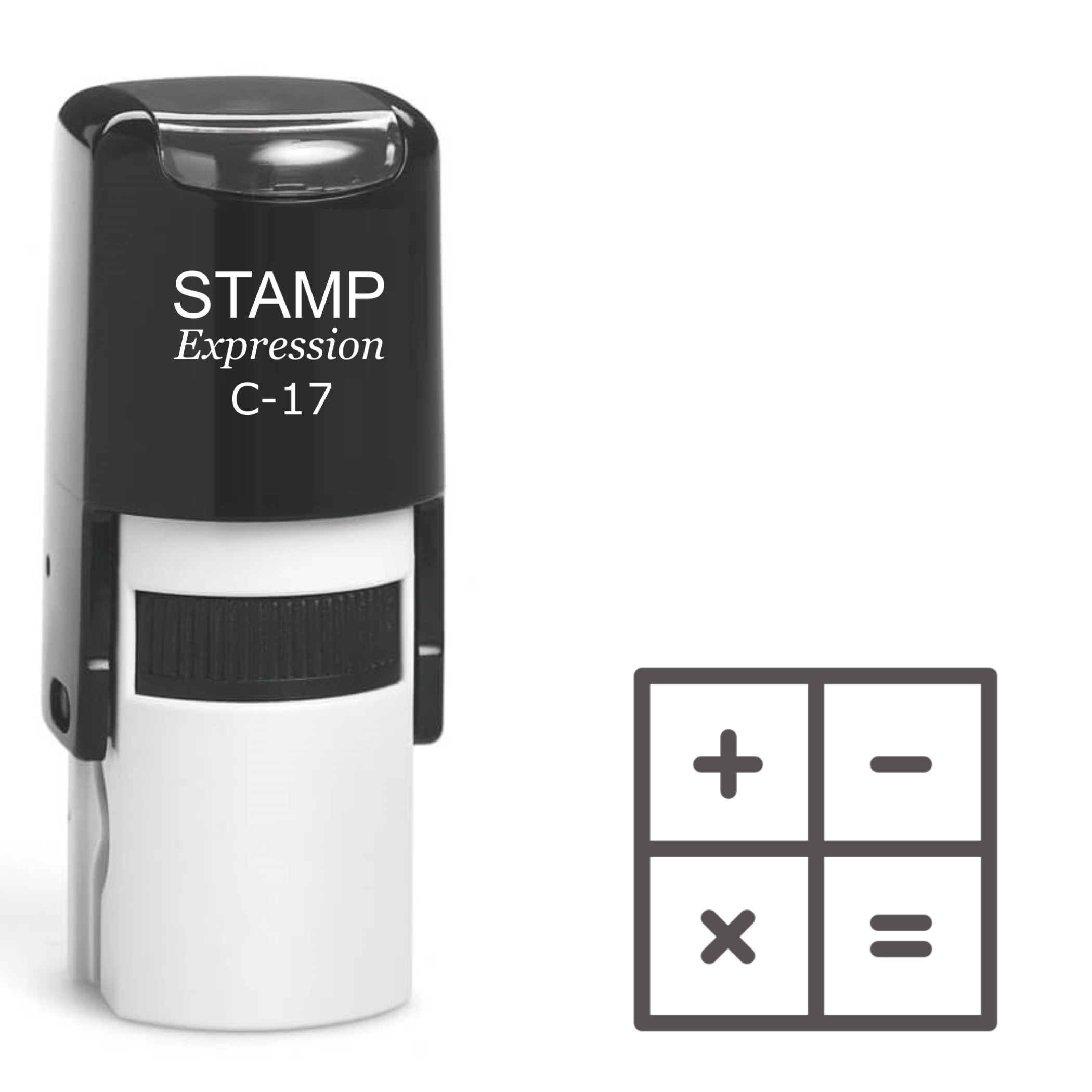 Plus Minus Multiplication and Division Self Inking Rubber Stamp (SH-61259)