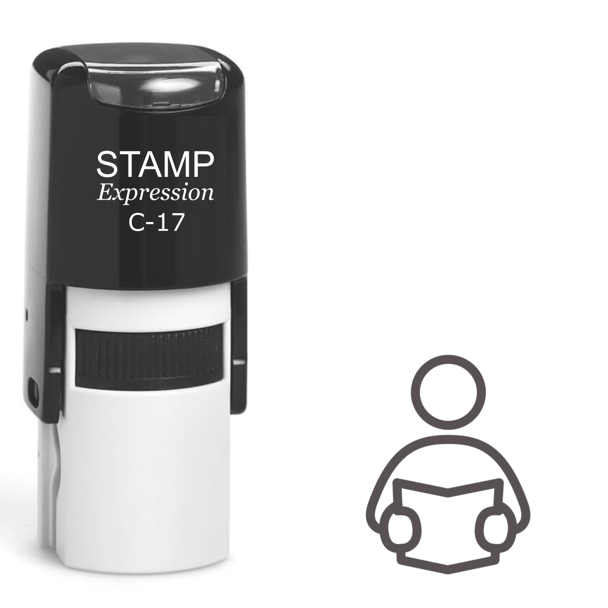 Reading Book Self Inking Rubber Stamp (SH-61261)