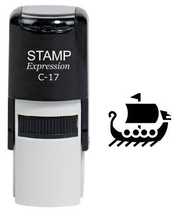 Viking Ship Self Inking Rubber Stamp (SH-6127)