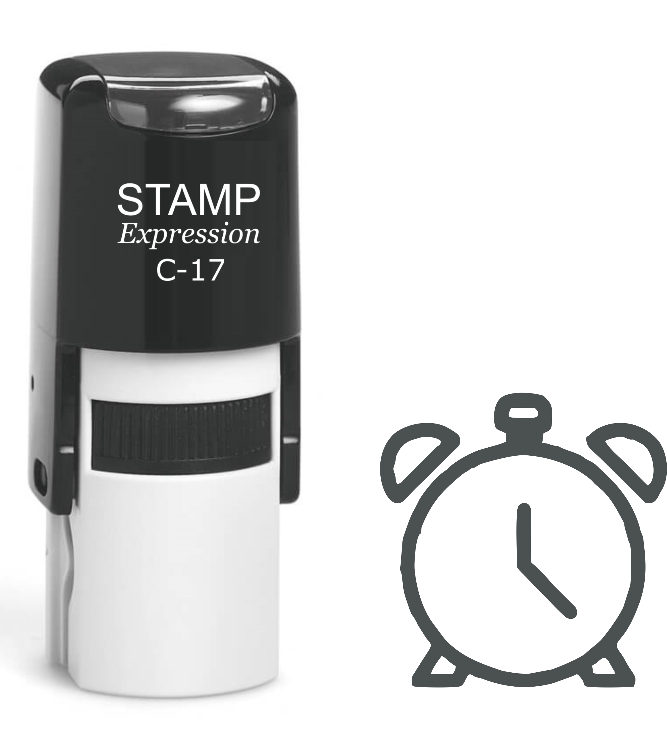 Alarm Clock Self Inking Rubber Stamp (SH-61274)
