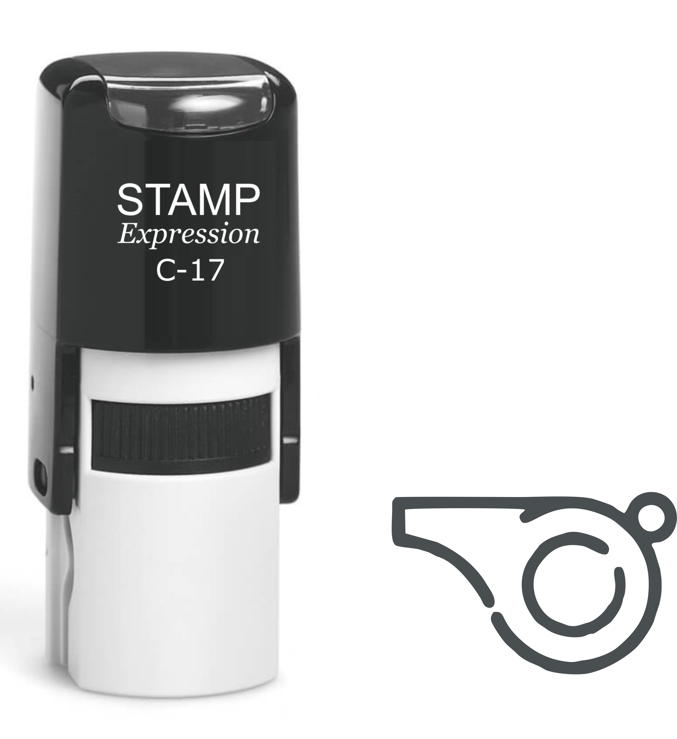 Sport Whistle Self Inking Rubber Stamp (SH-61275)