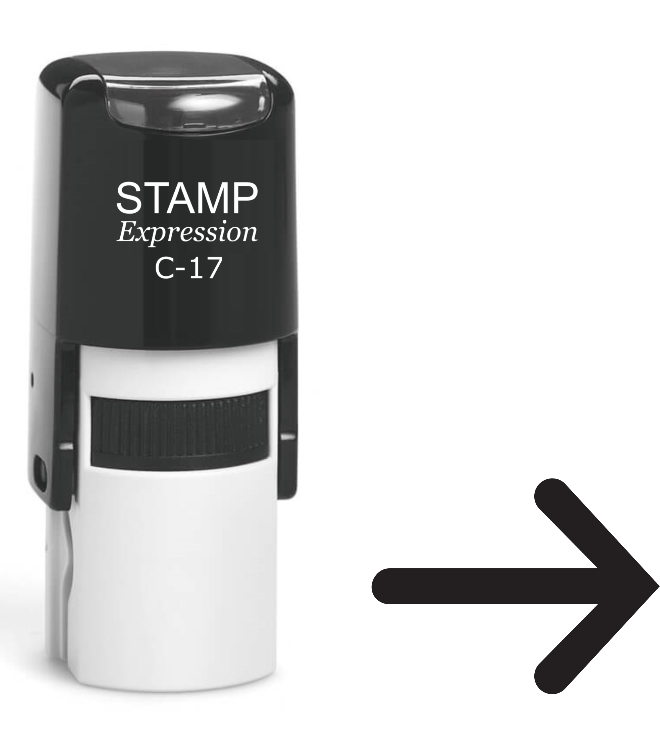 Right Arrow Self Inking Rubber Stamp (SH-61283)