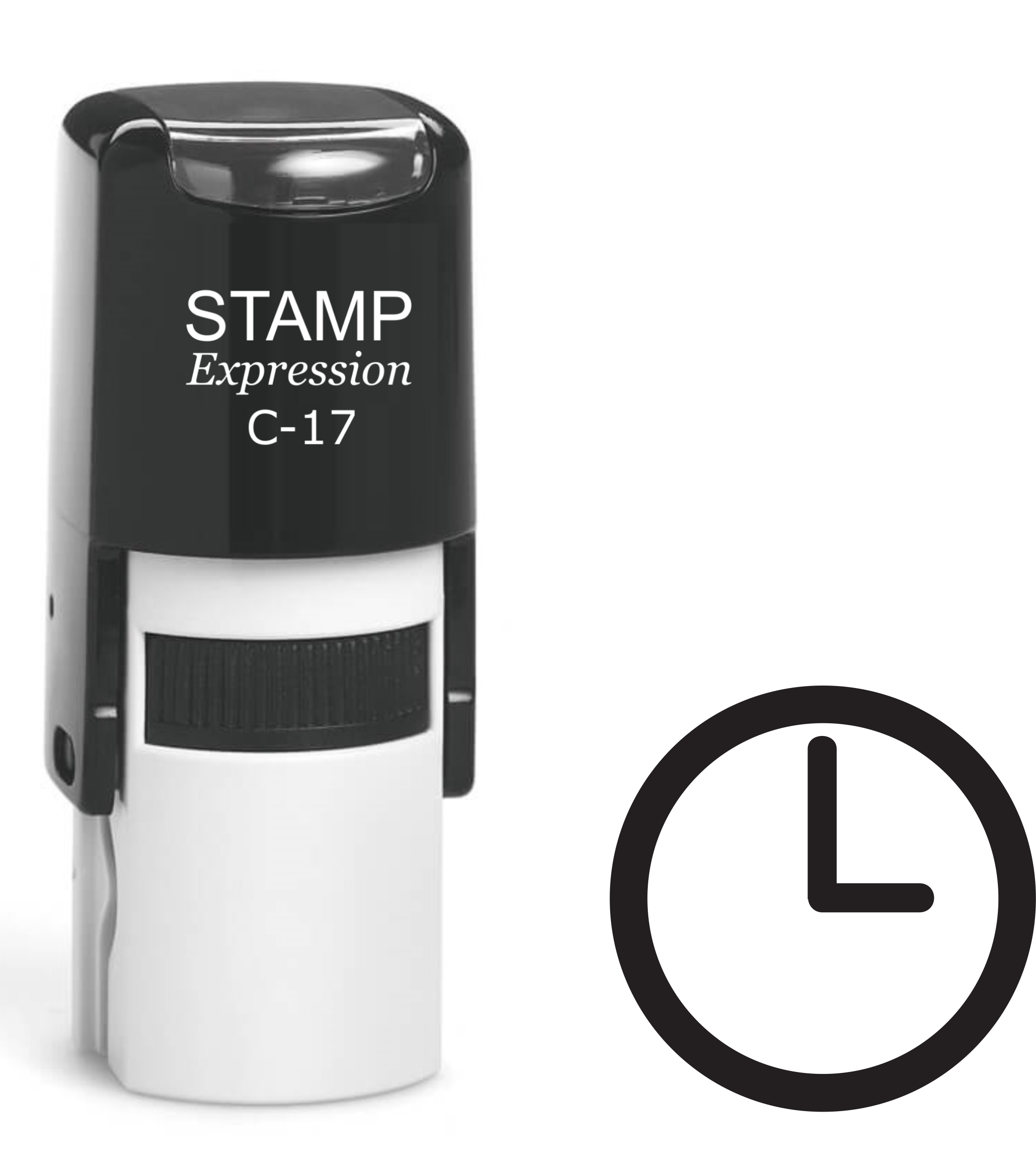 Clock Icon Self Inking Rubber Stamp (SH-61299)