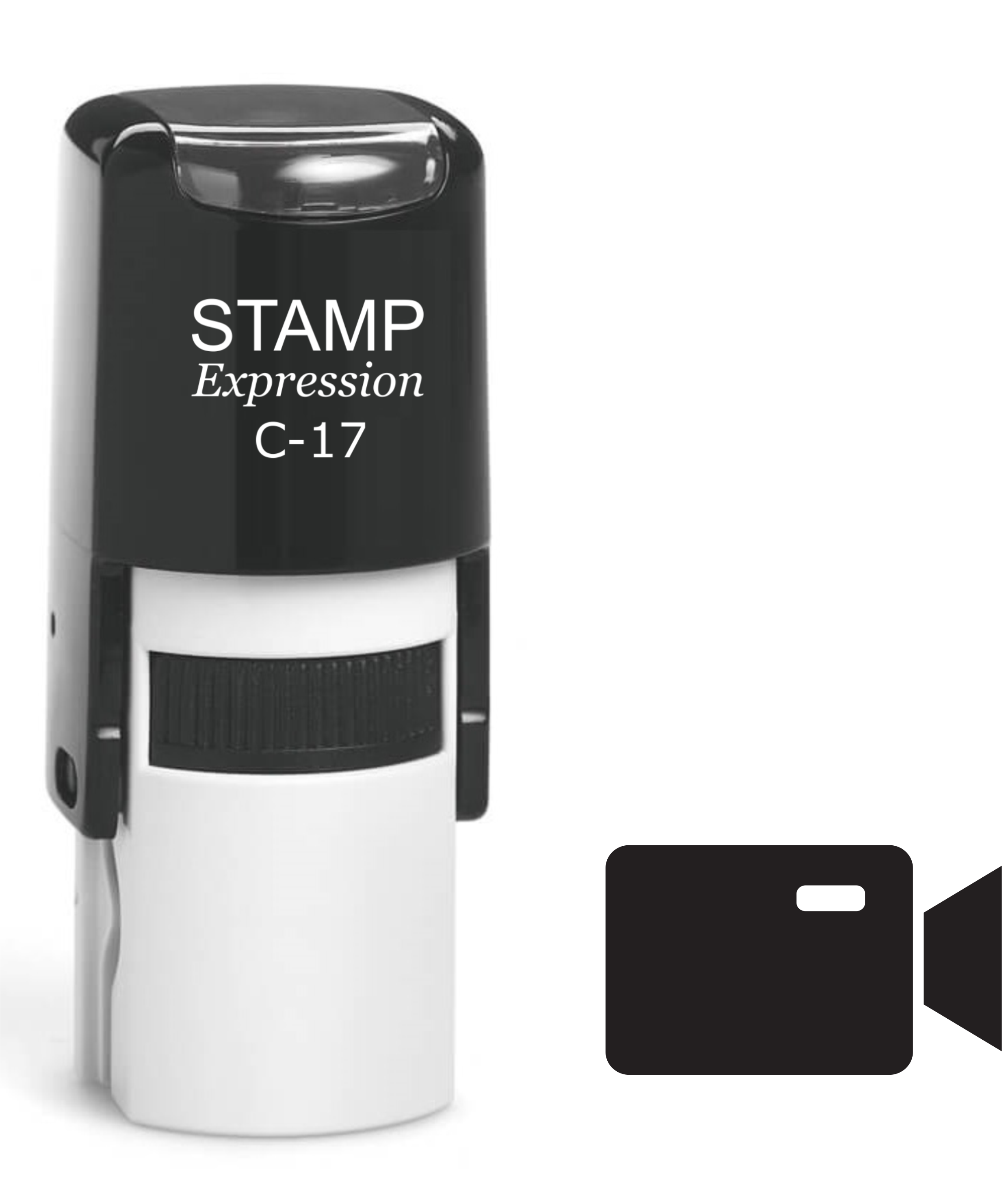 Video Camera Self Inking Rubber Stamp (SH-61304)