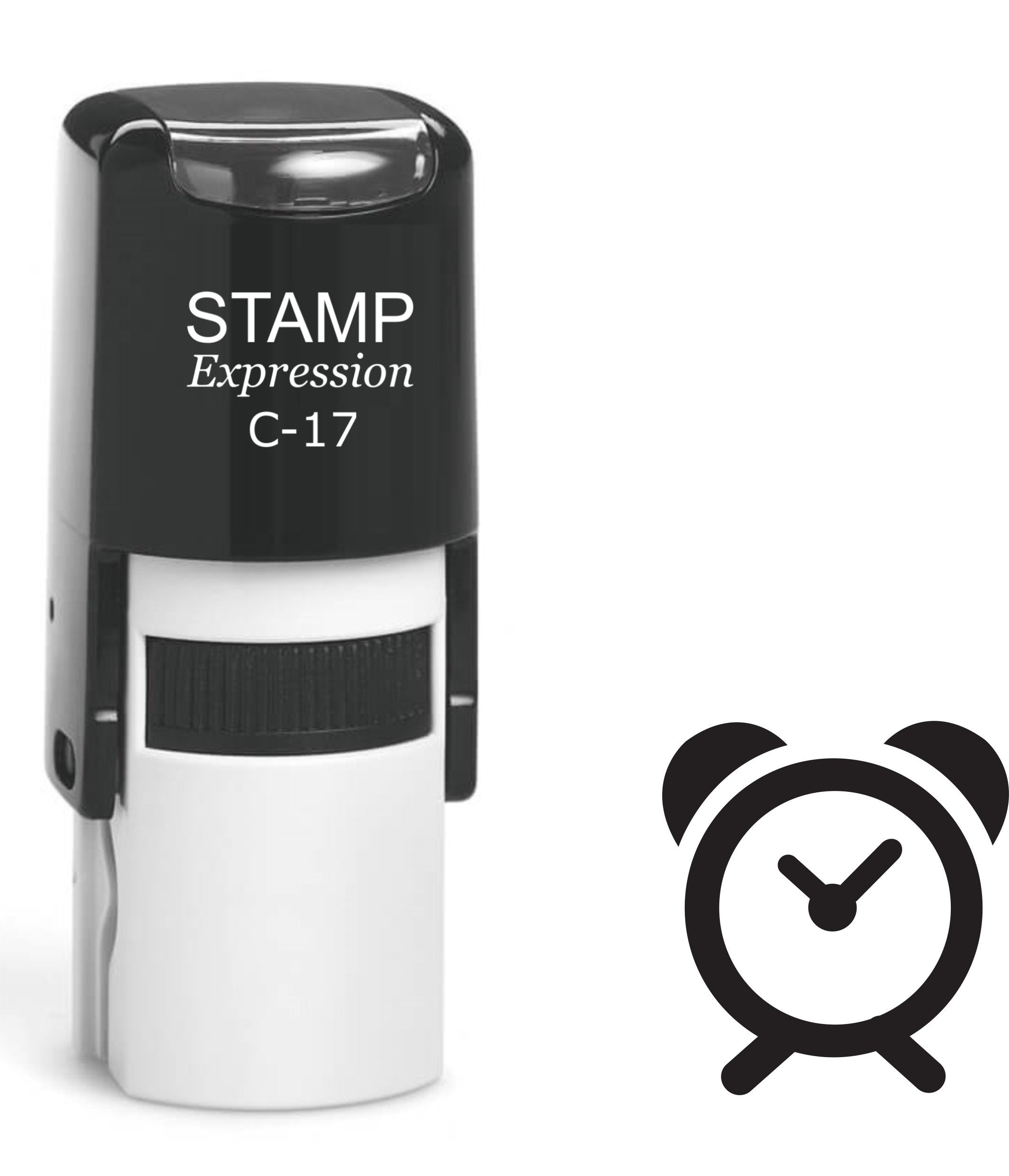 Alarm Clock Self Inking Rubber Stamp (SH-61305)