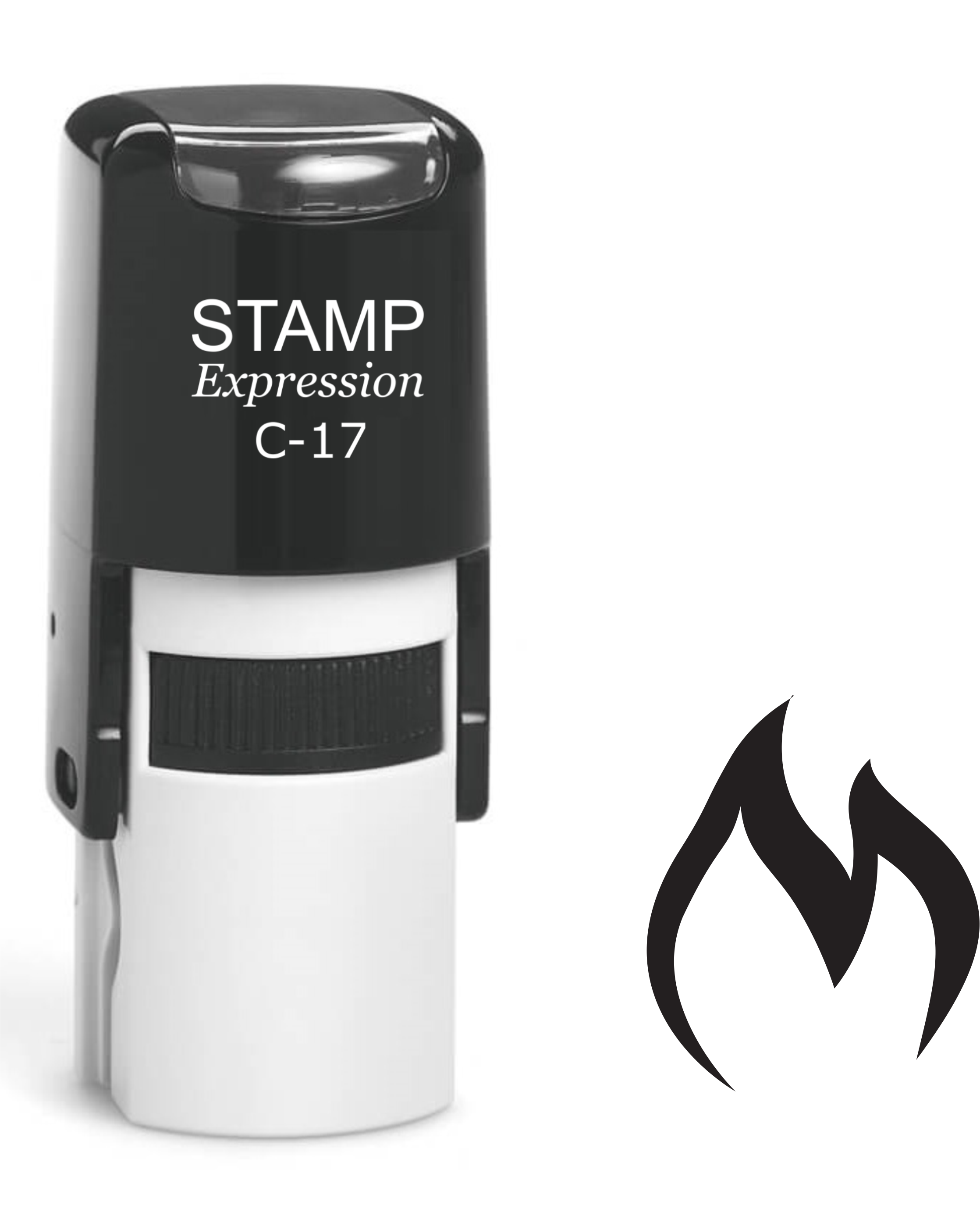 Fire Icon Self Inking Rubber Stamp (SH-61308)