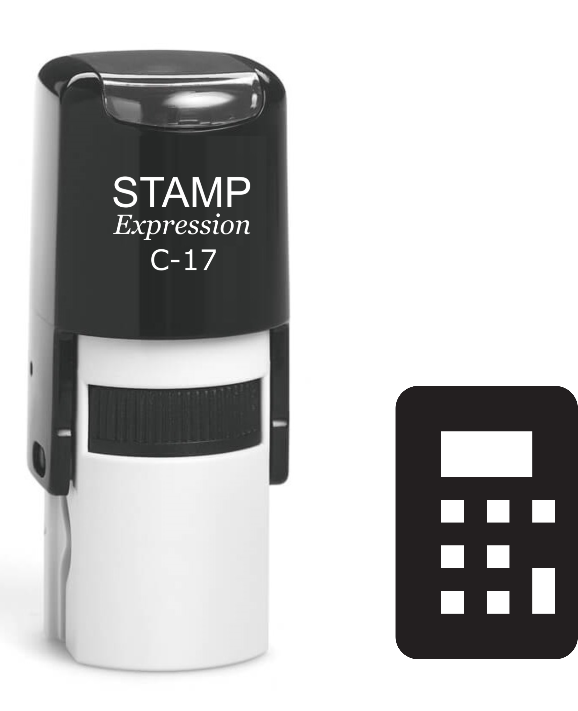 Calculator Self Inking Rubber Stamp (SH-61313)
