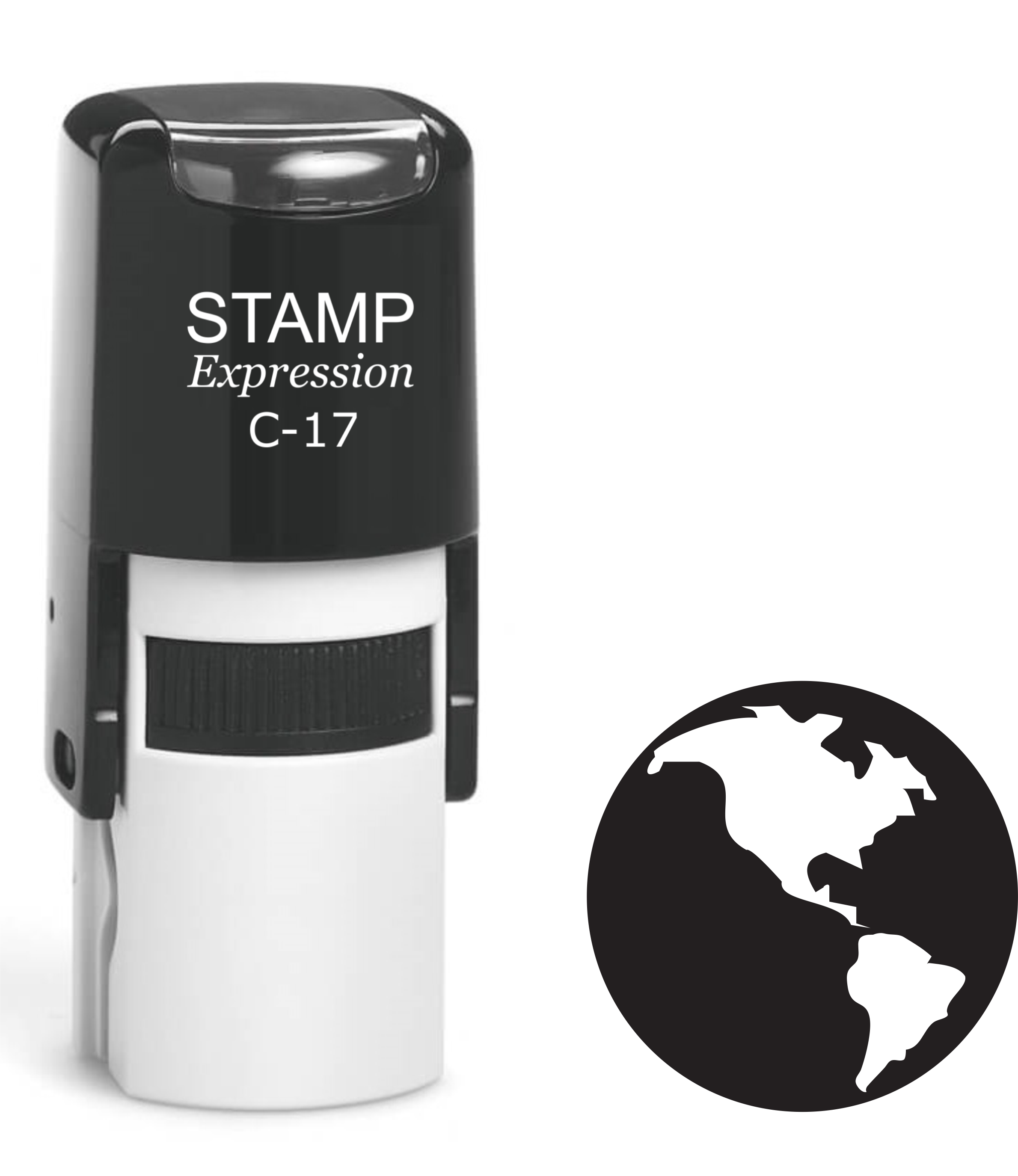 Globe Self Inking Rubber Stamp (SH-61315)
