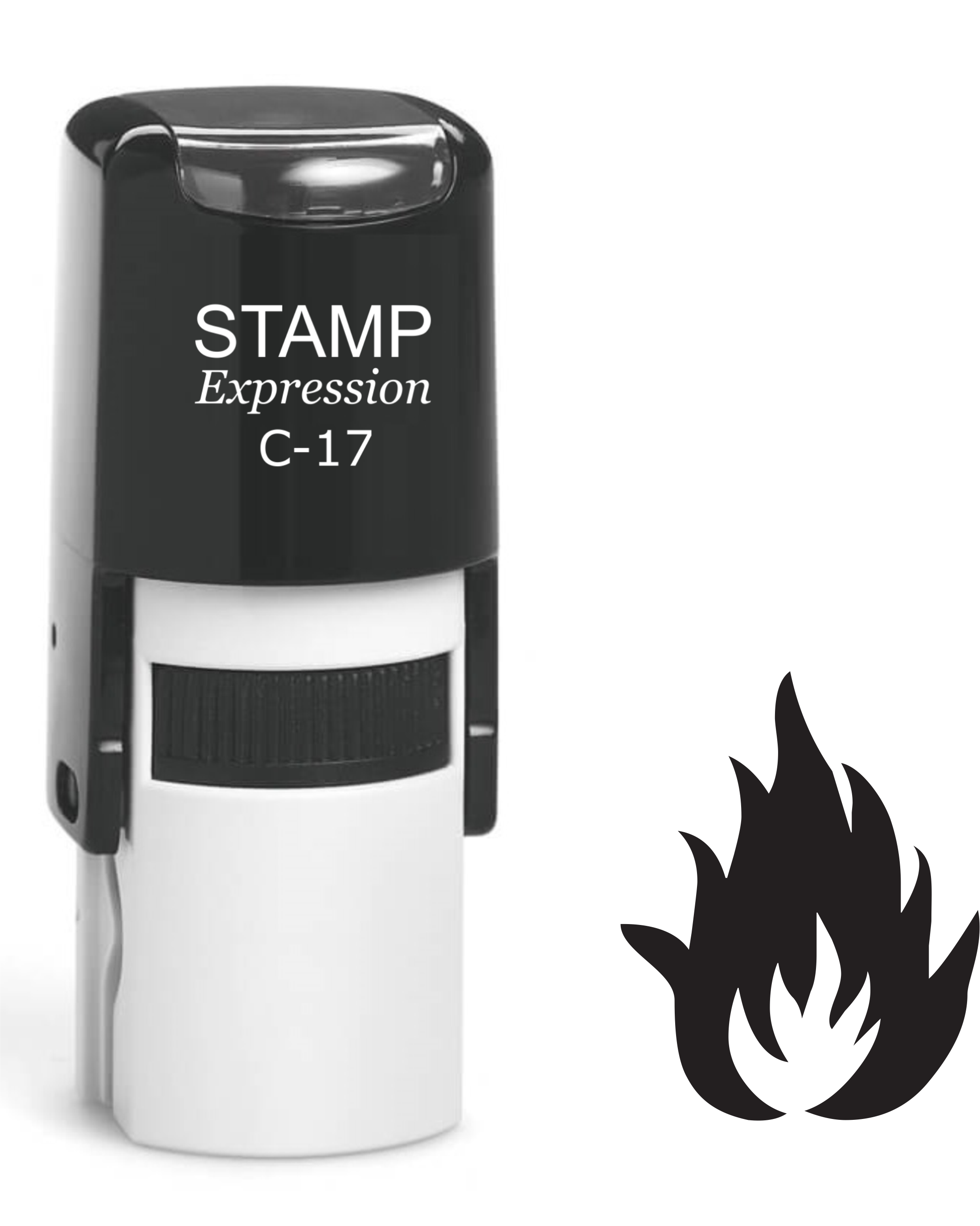 Fire Icon Self Inking Rubber Stamp (SH-61317)