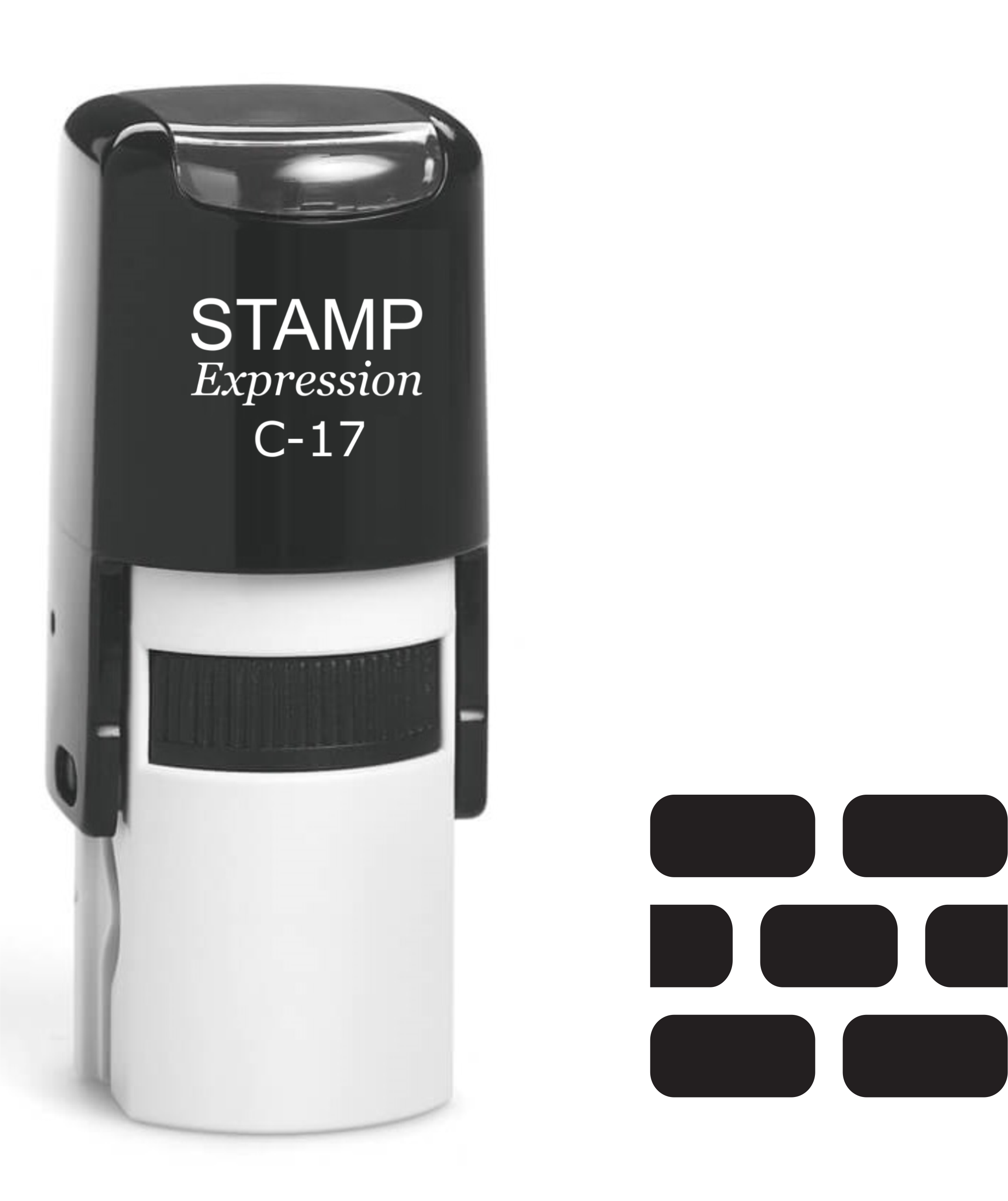 Brick Wall Self Inking Rubber Stamp (SH-61324)
