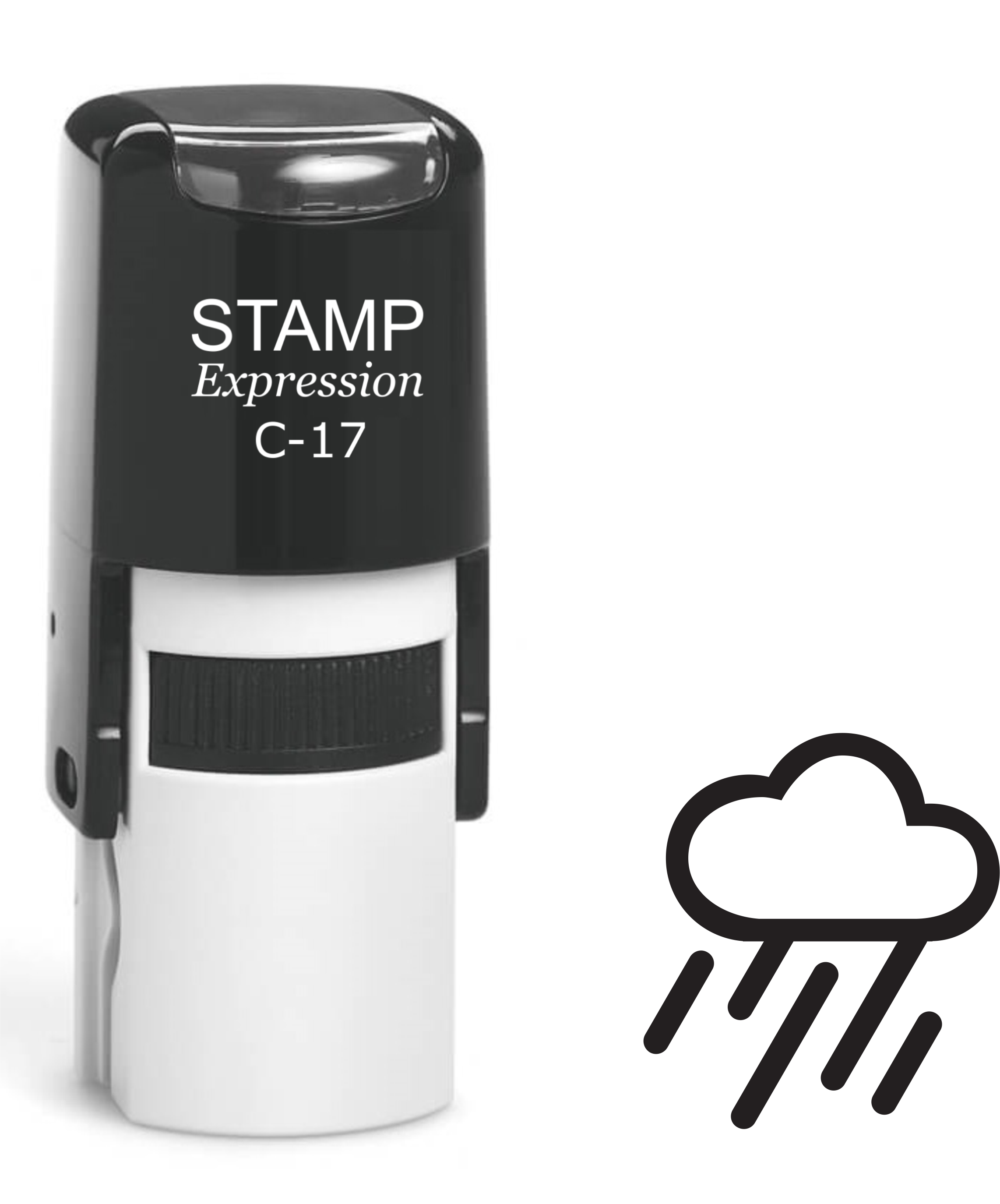 Rain Cloud Self Inking Rubber Stamp (SH-61325)