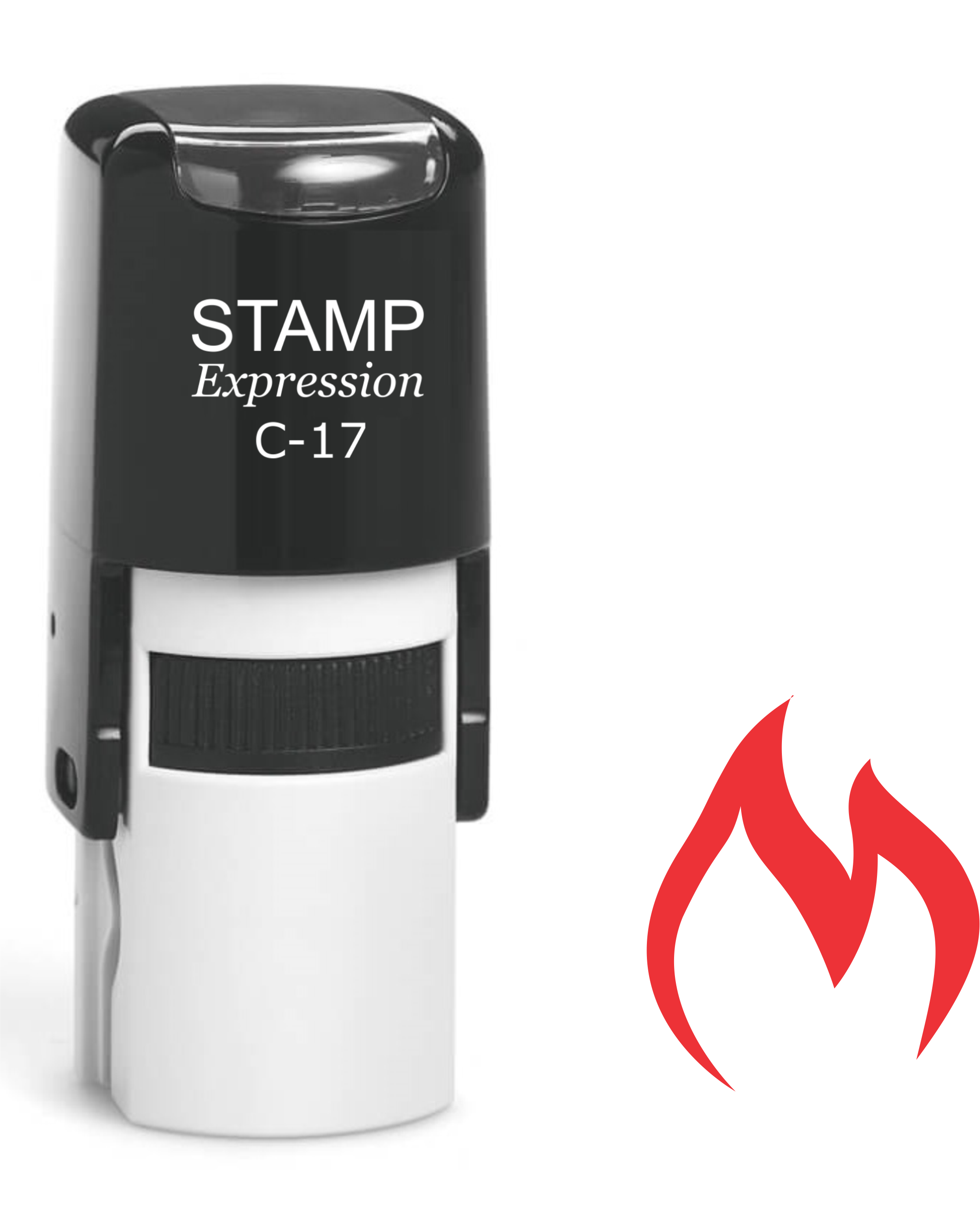 Red Fire Self Inking Rubber Stamp (SH-61334)