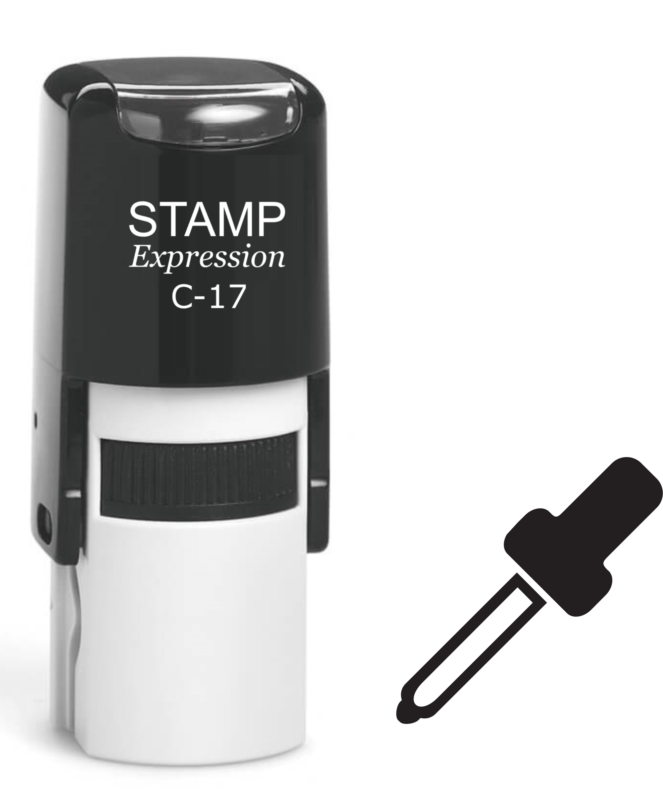 Pipette Self Inking Rubber Stamp (SH-61335)