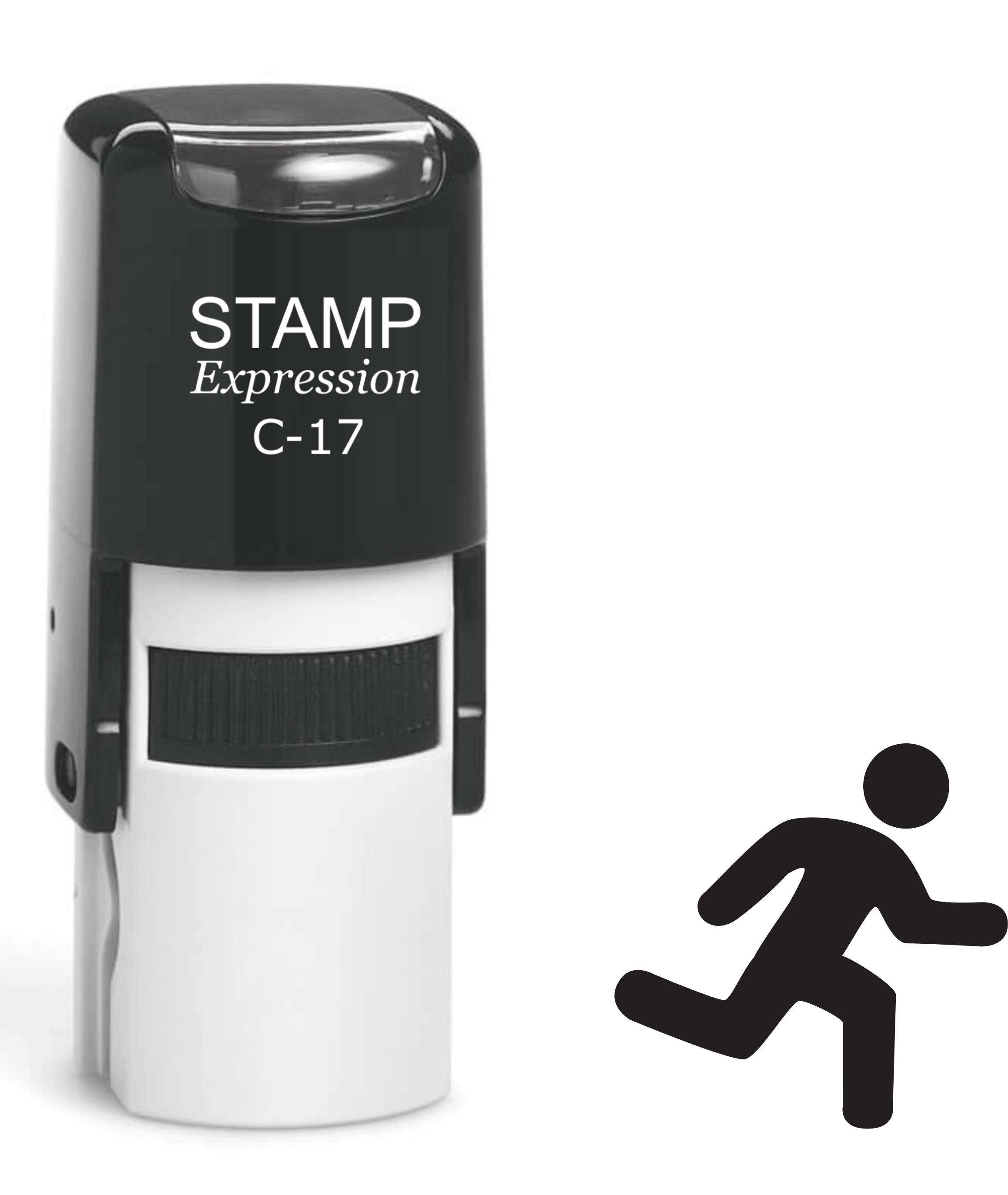 Running Person Self Inking Rubber Stamp (SH-61338)