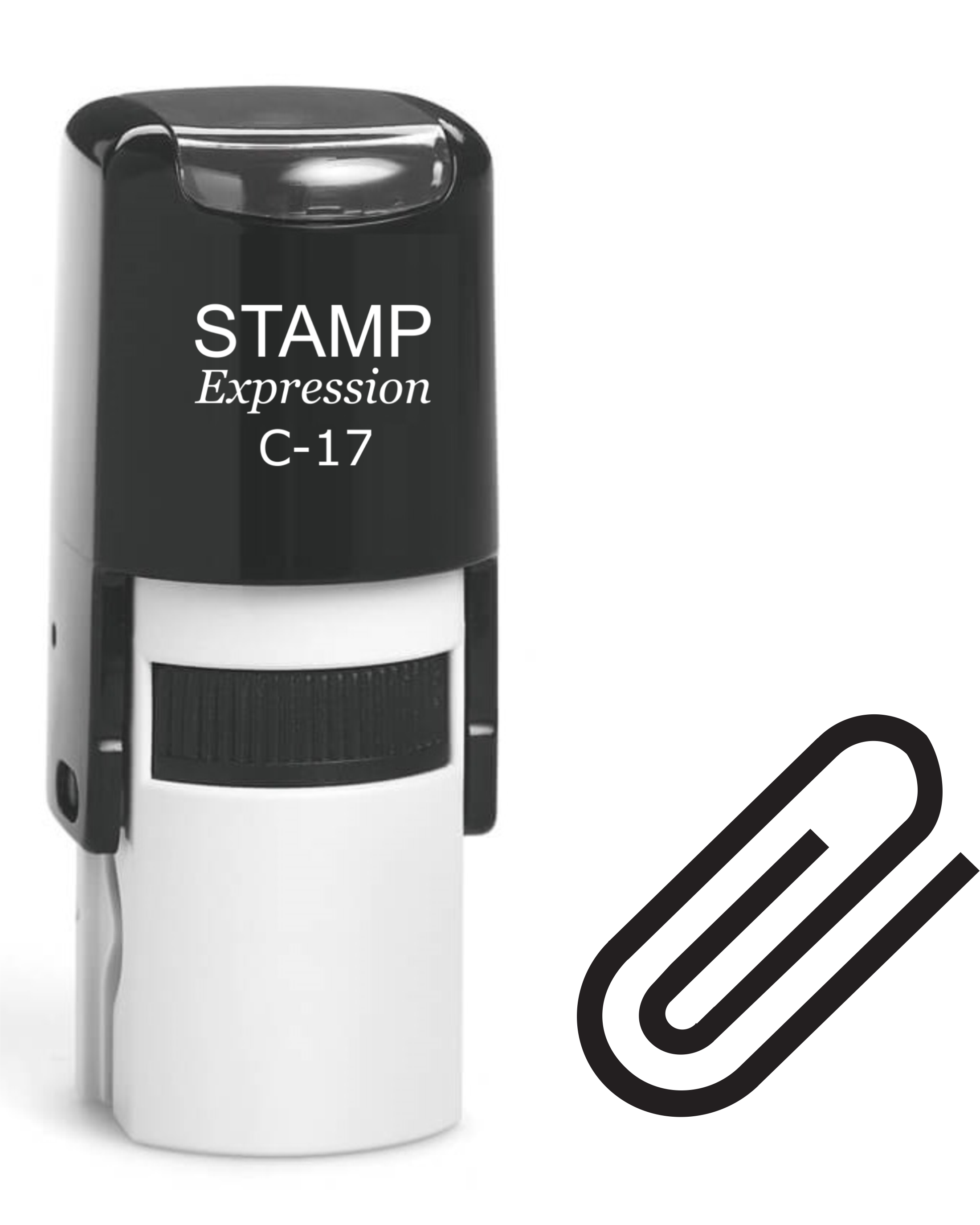 Paperclip Icon Self Inking Rubber Stamp (SH-61341)