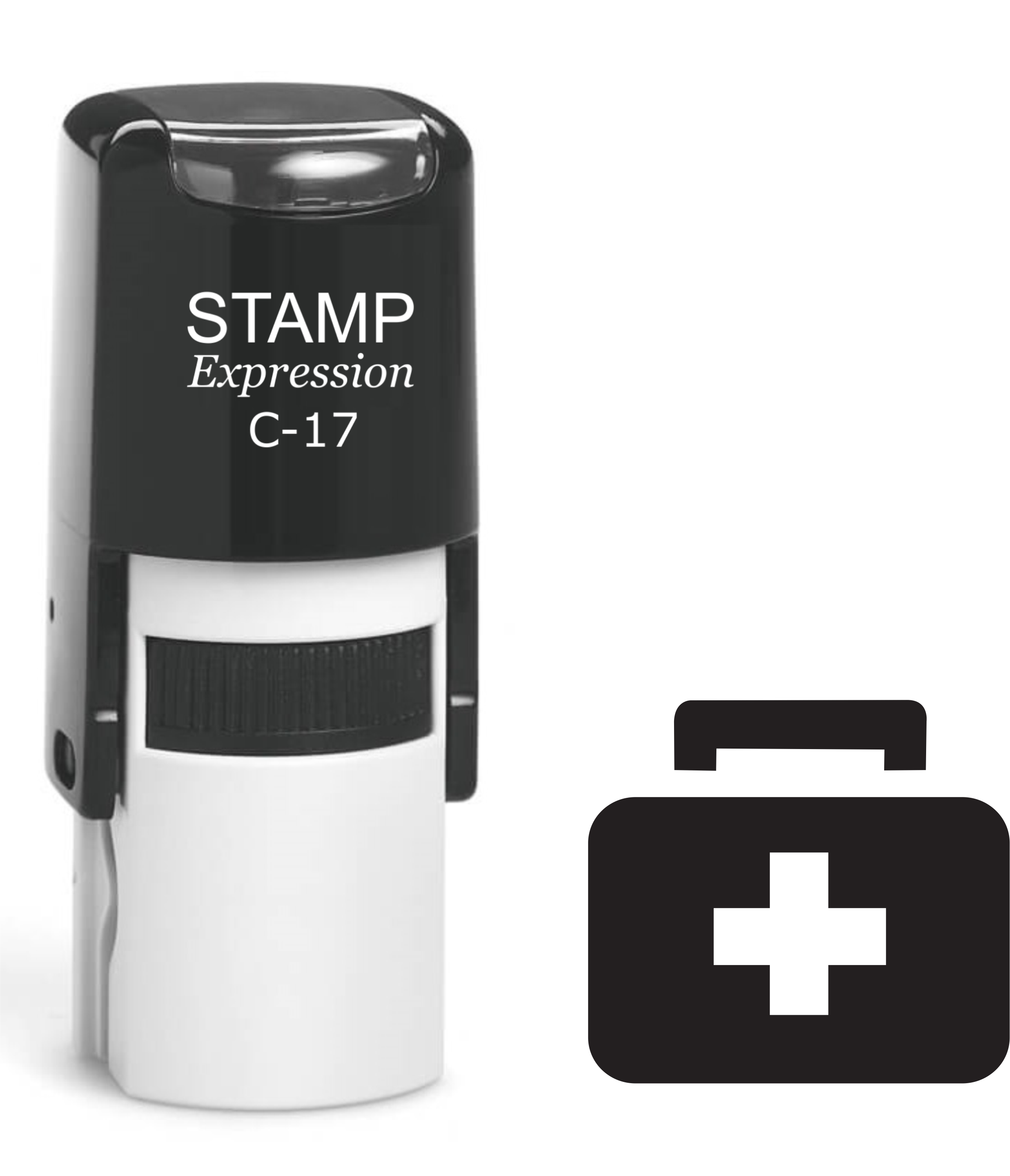 First Aid Kit Icon Self Inking Rubber Stamp (SH-61343)