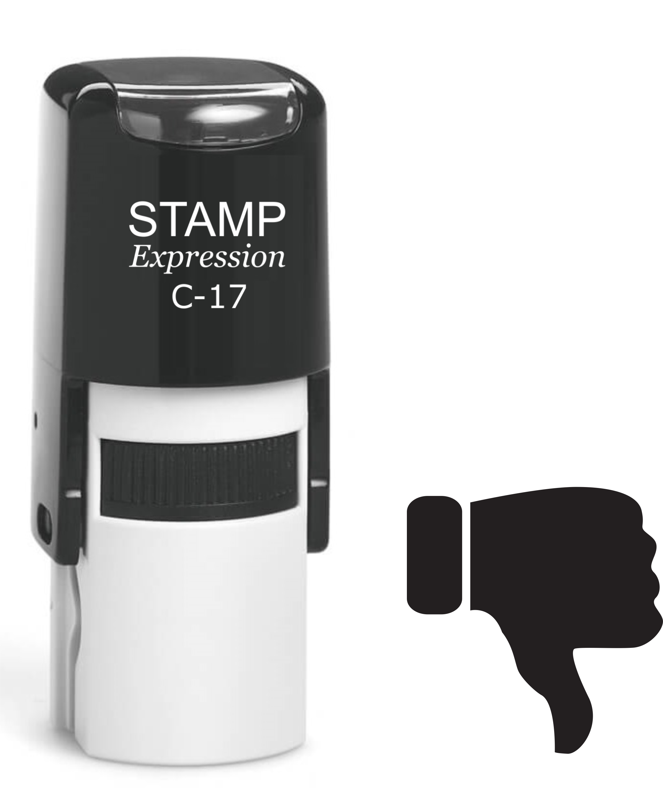Thumbs Down Self Inking Rubber Stamp (SH-61344)