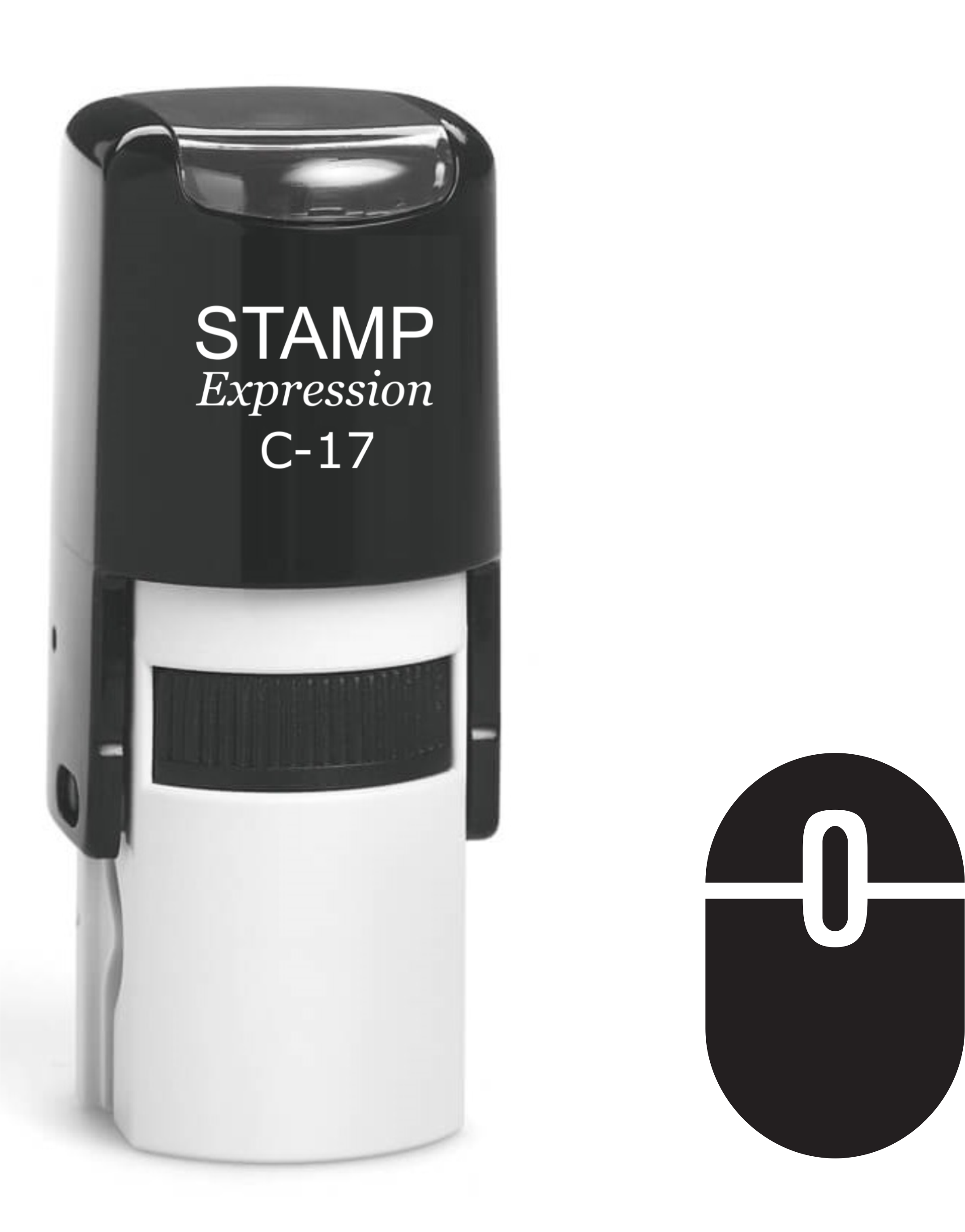 Computer Mouse Icon Self Inking Rubber Stamp (SH-61349)