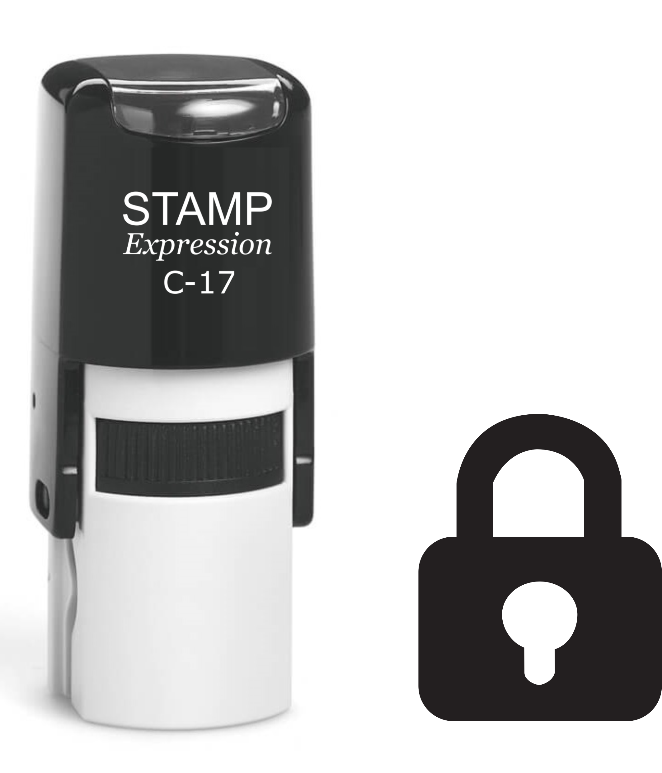 Lock Self Inking Rubber Stamp (SH-61350)