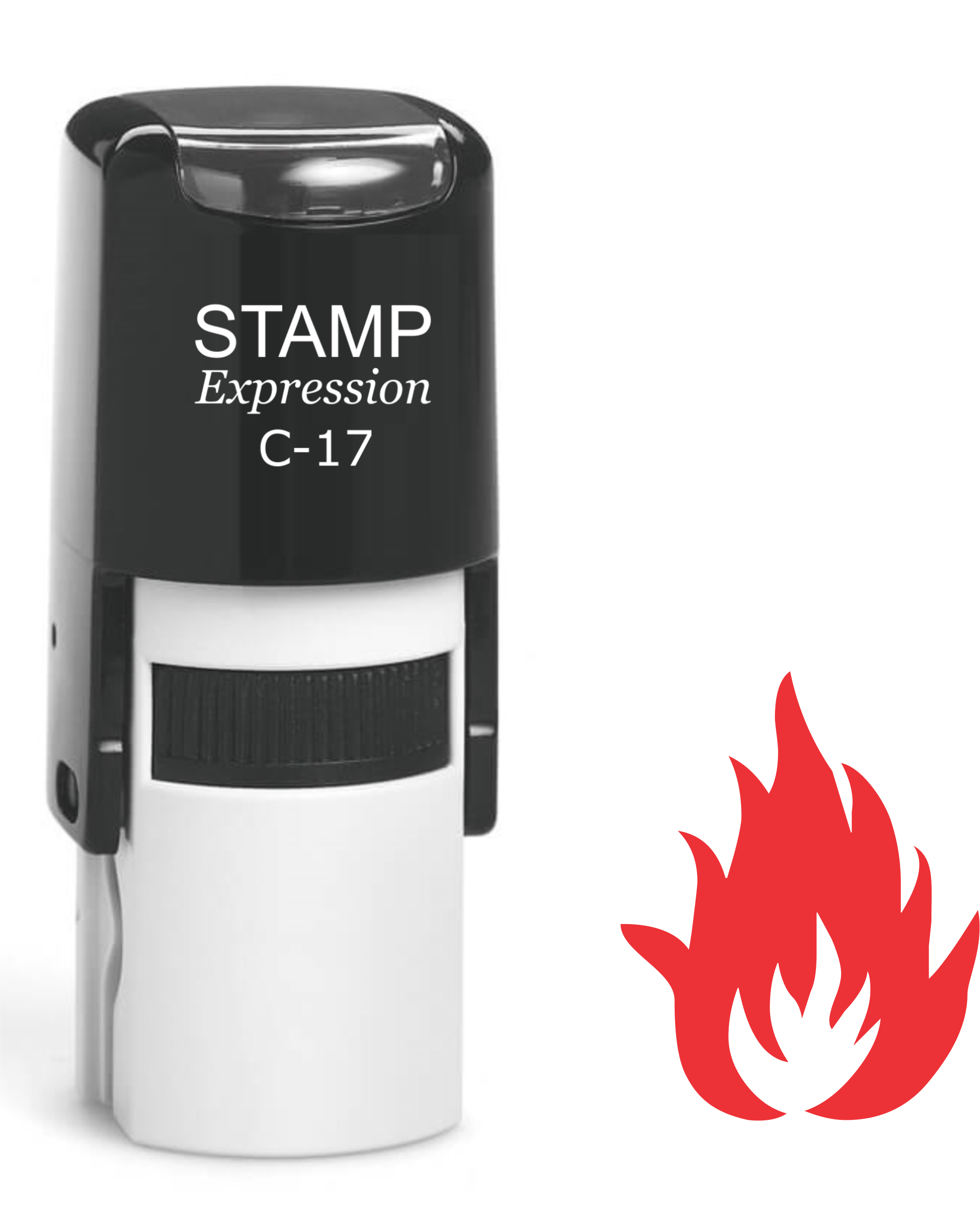 Red Fire Self Inking Rubber Stamp (SH-61352)