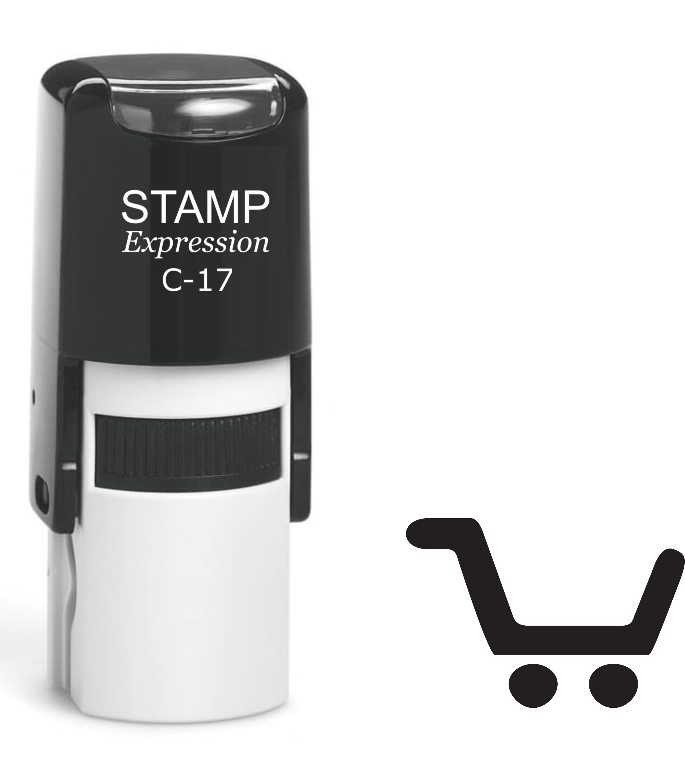 Shopping Cart Self Inking Rubber Stamp (SH-61367)