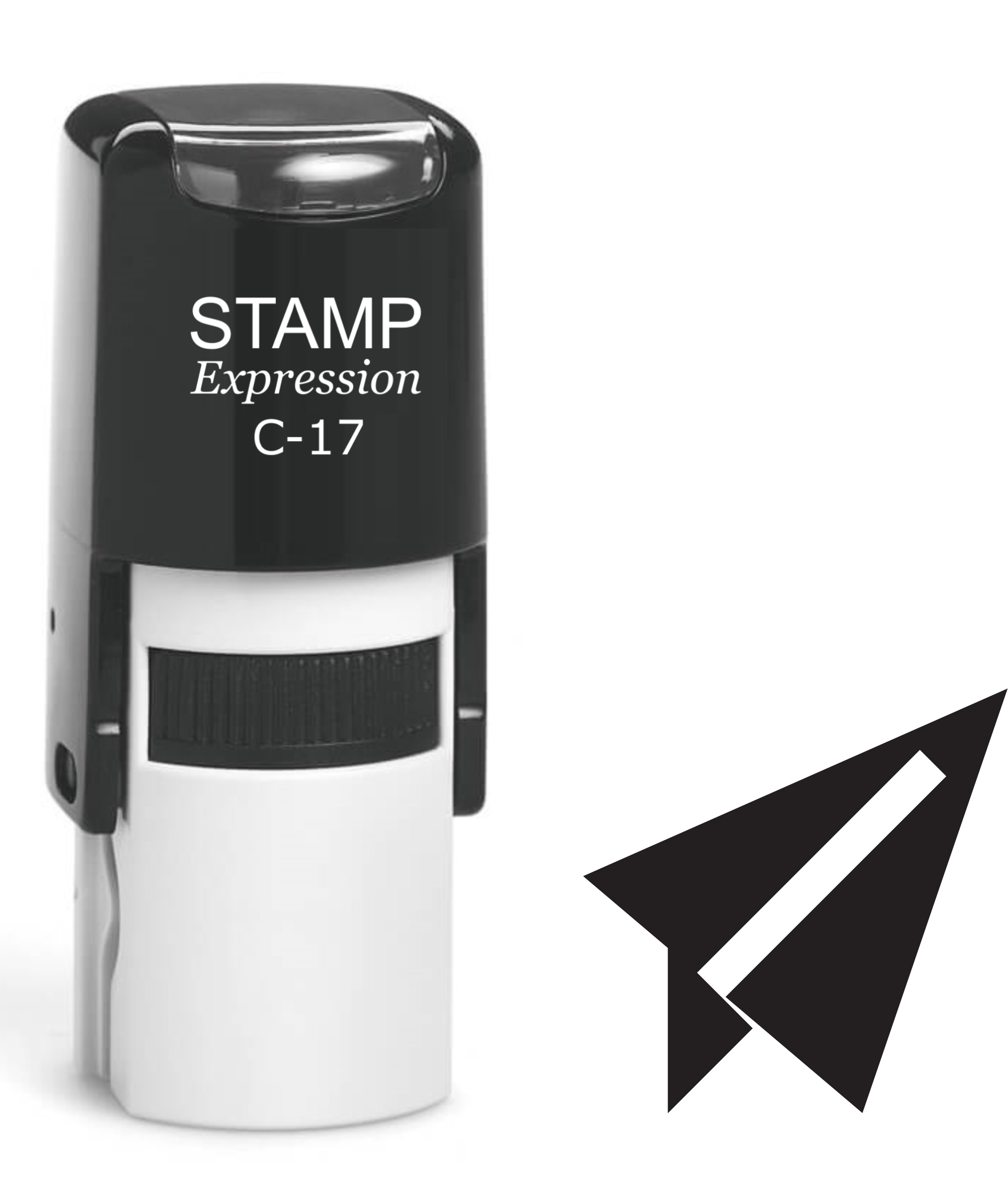 Paper Airplane Self Inking Rubber Stamp (SH-61376)