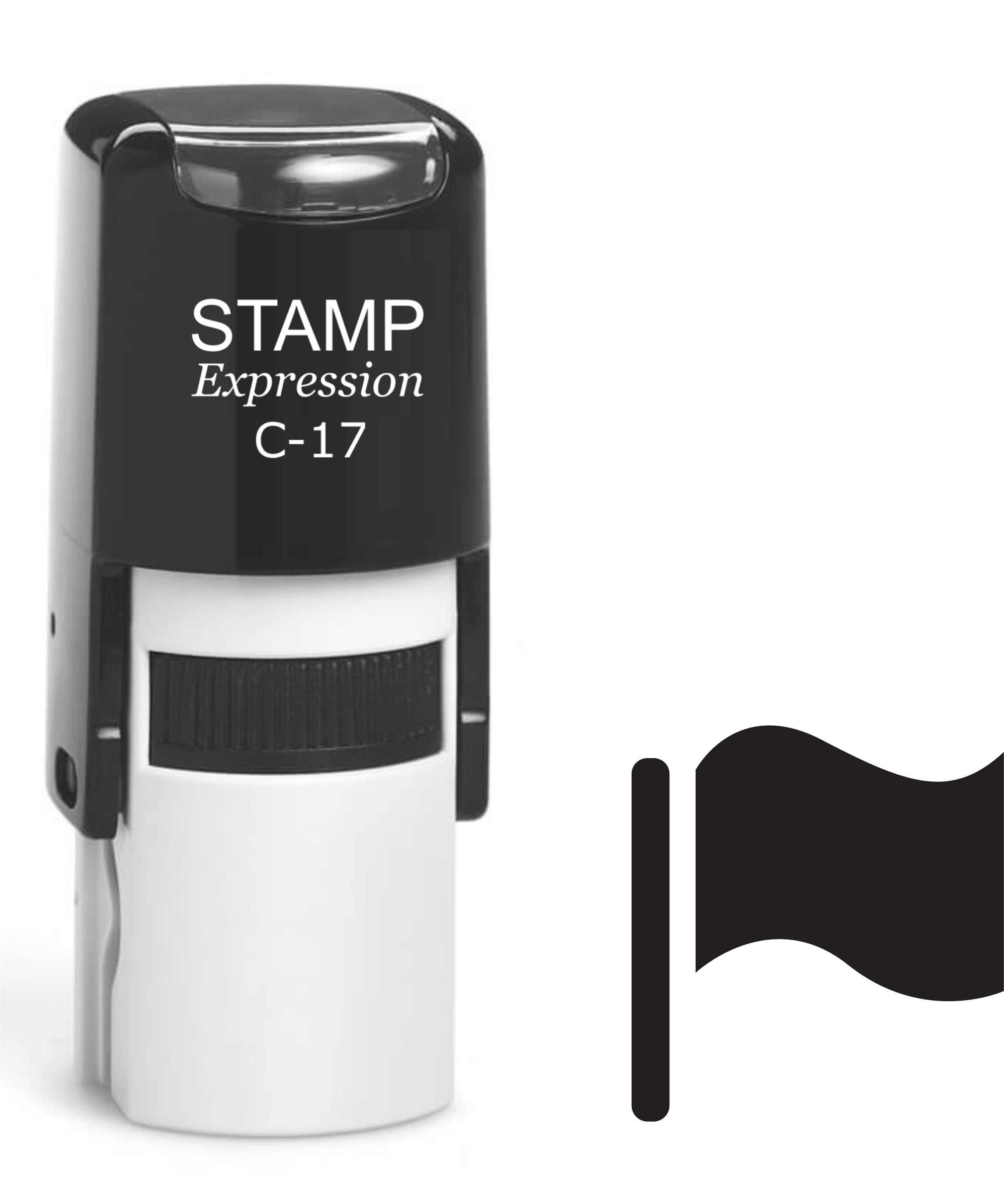Flag Self Inking Rubber Stamp (SH-61378)