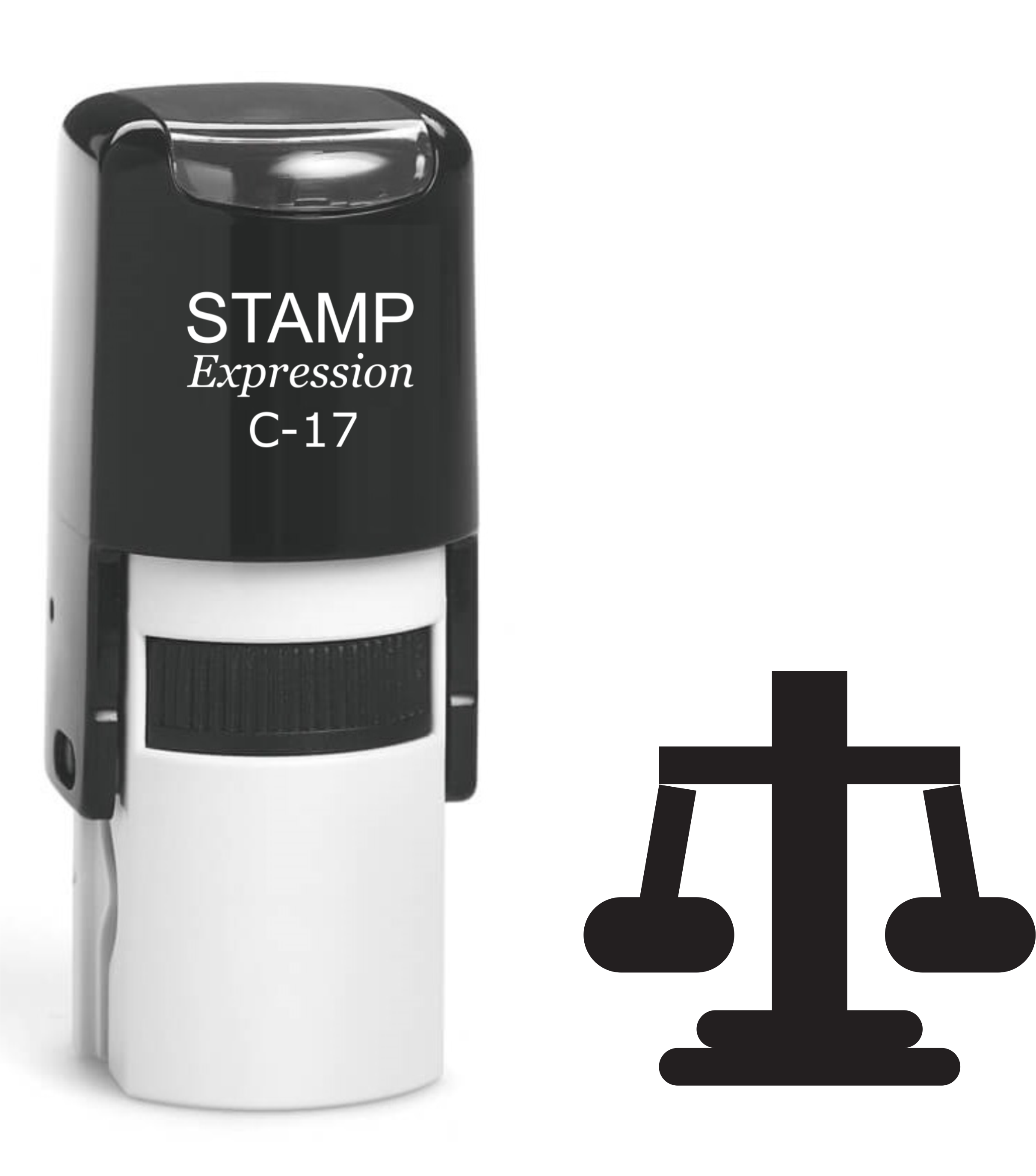 Scale Self Inking Rubber Stamp (SH-61383)