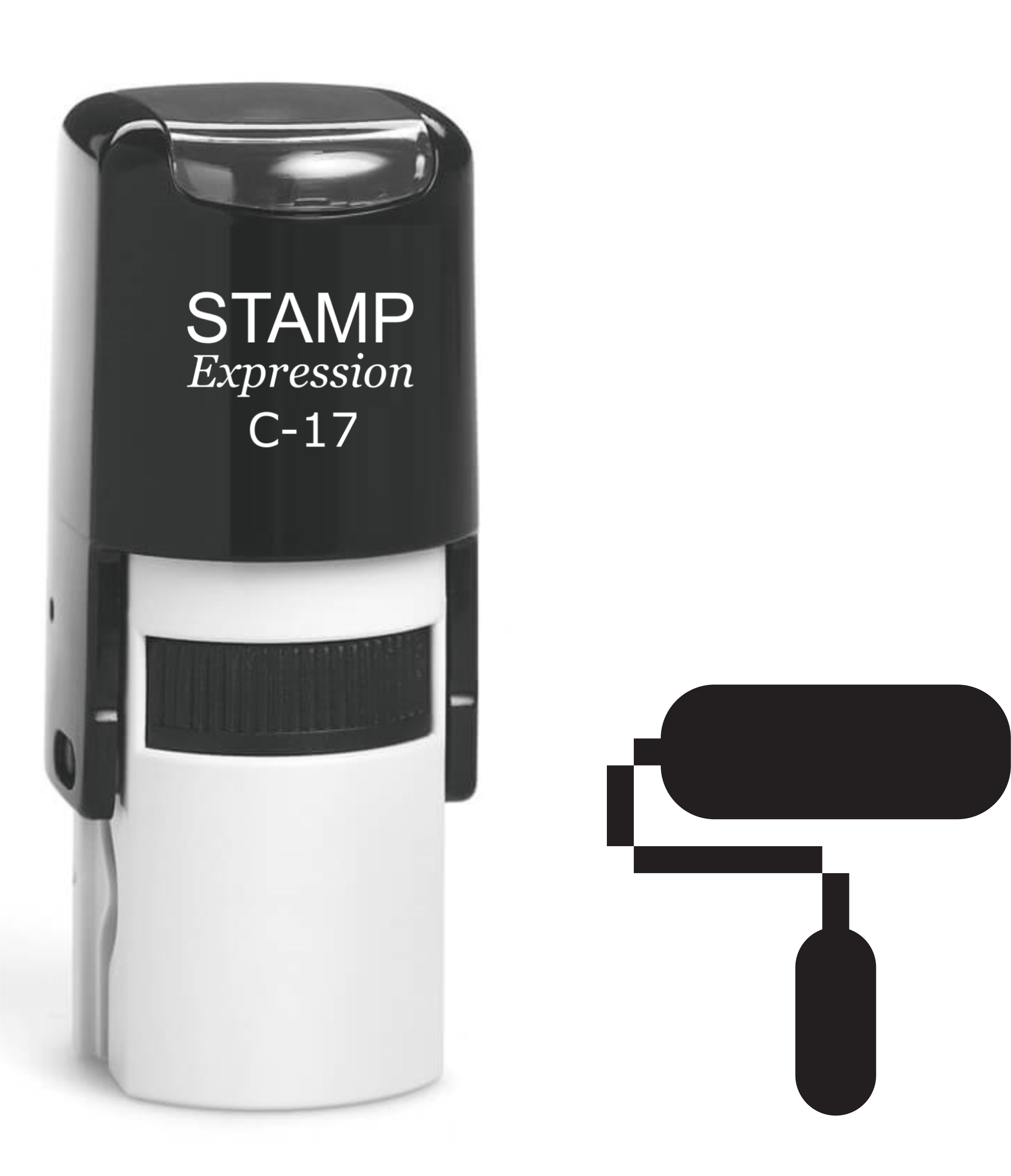 Paint Roll Self Inking Rubber Stamp (SH-61400)