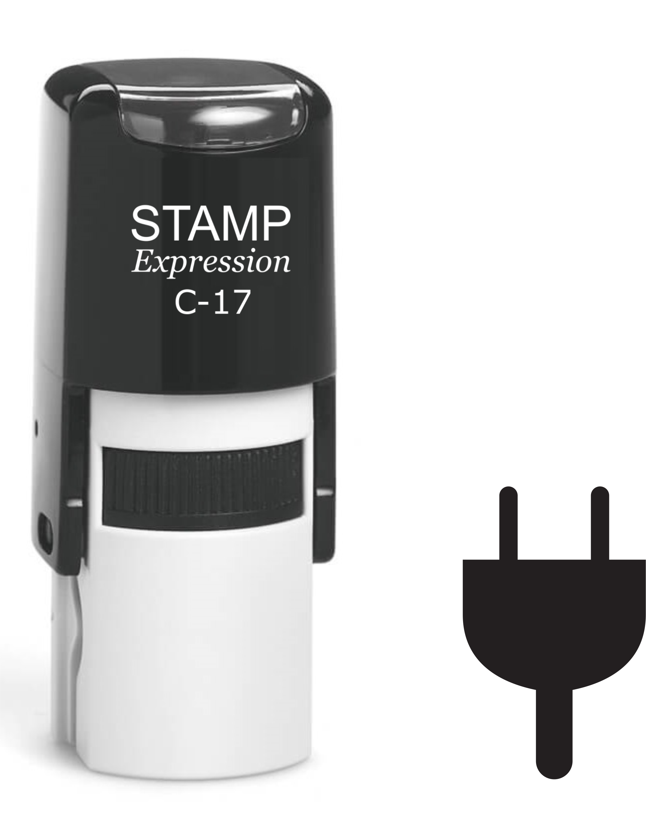 Plug Self Inking Rubber Stamp (SH-61416)