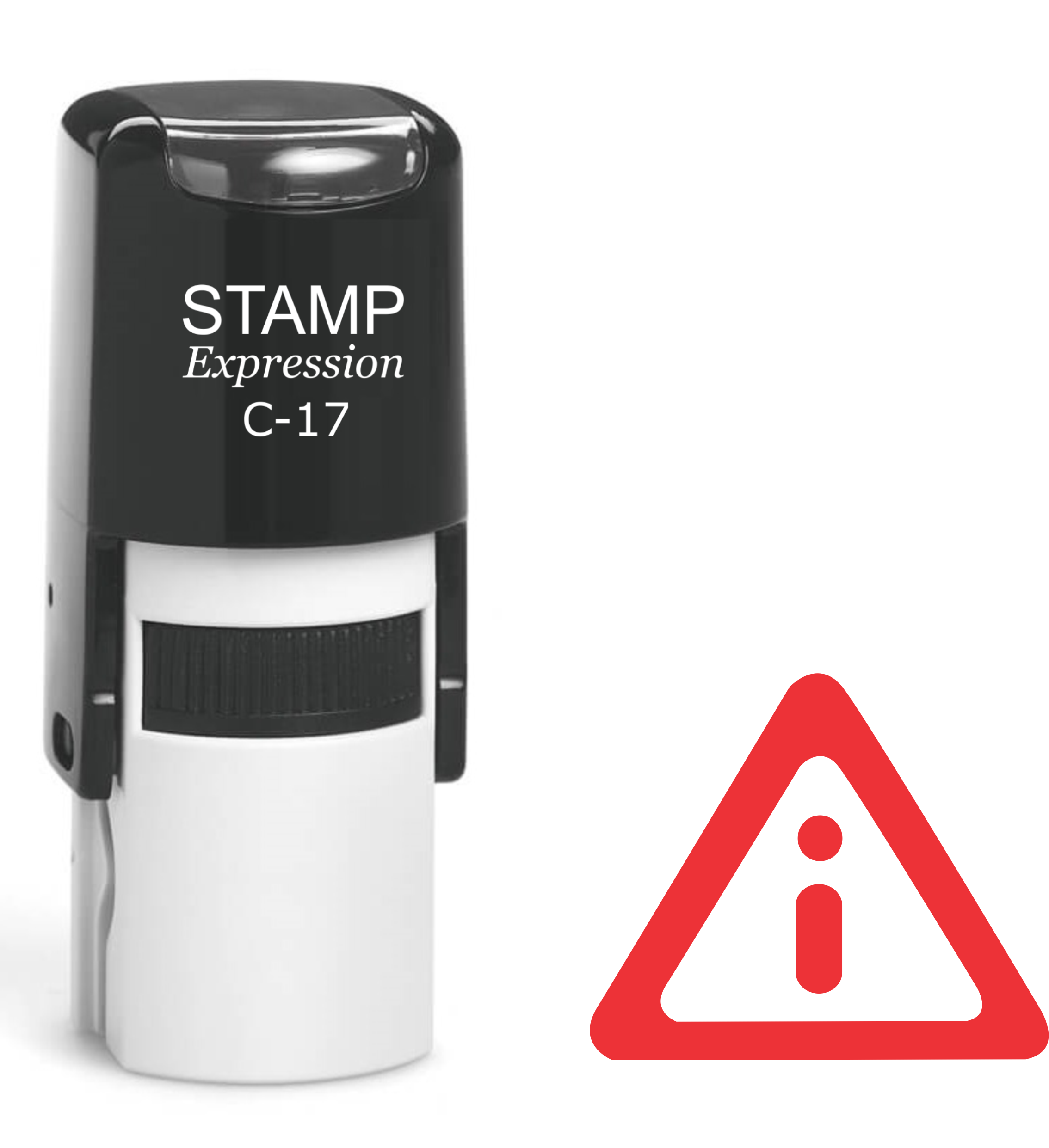 Red Information Icon Self Inking Rubber Stamp (SH-61422)