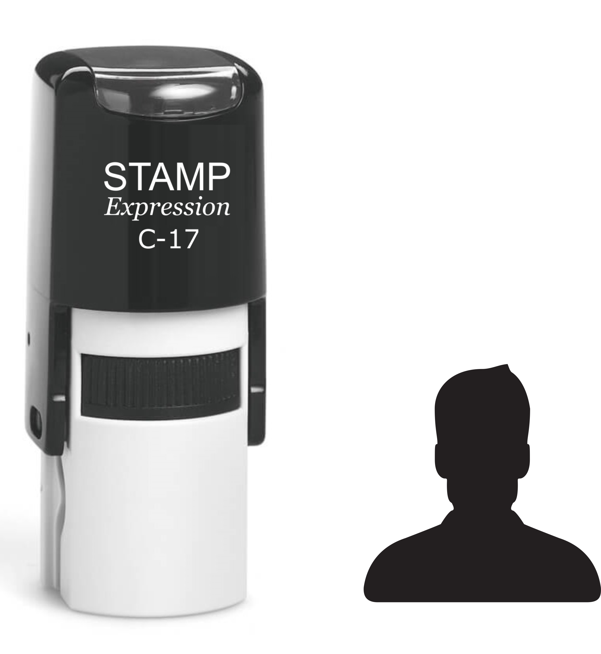 Person Icon Self Inking Rubber Stamp (SH-61425)