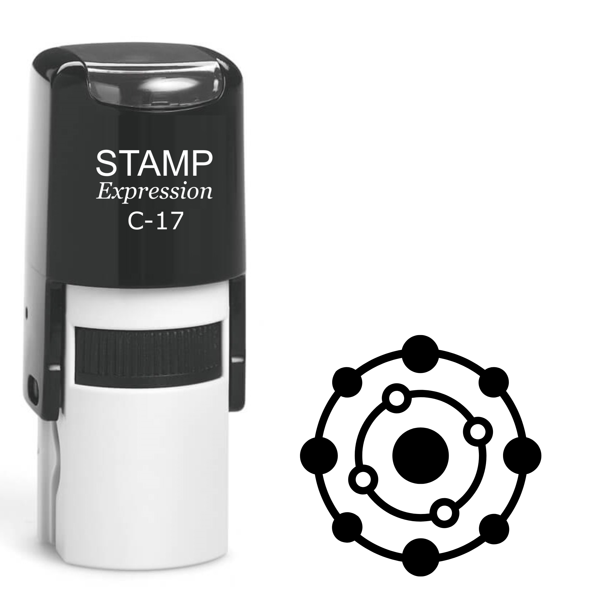 Atom Self Inking Rubber Stamp (SH-61439)