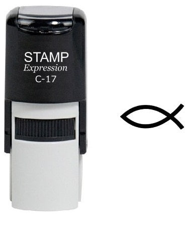 Jesus Fish The Ichthys Symbol Religious Self Inking Rubber Stamp (SH-6147)