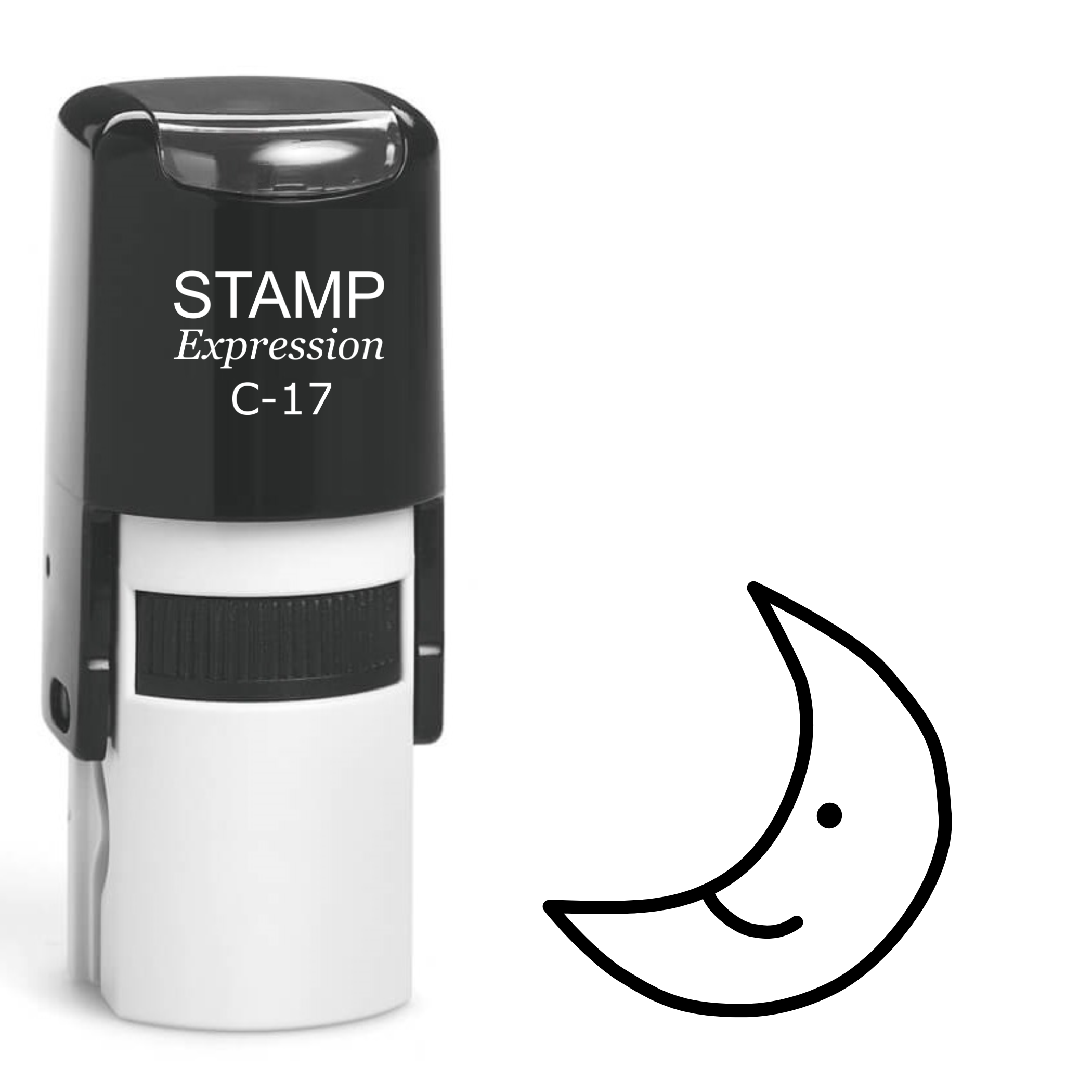 Moon Self Inking Rubber Stamp (SH-61480)