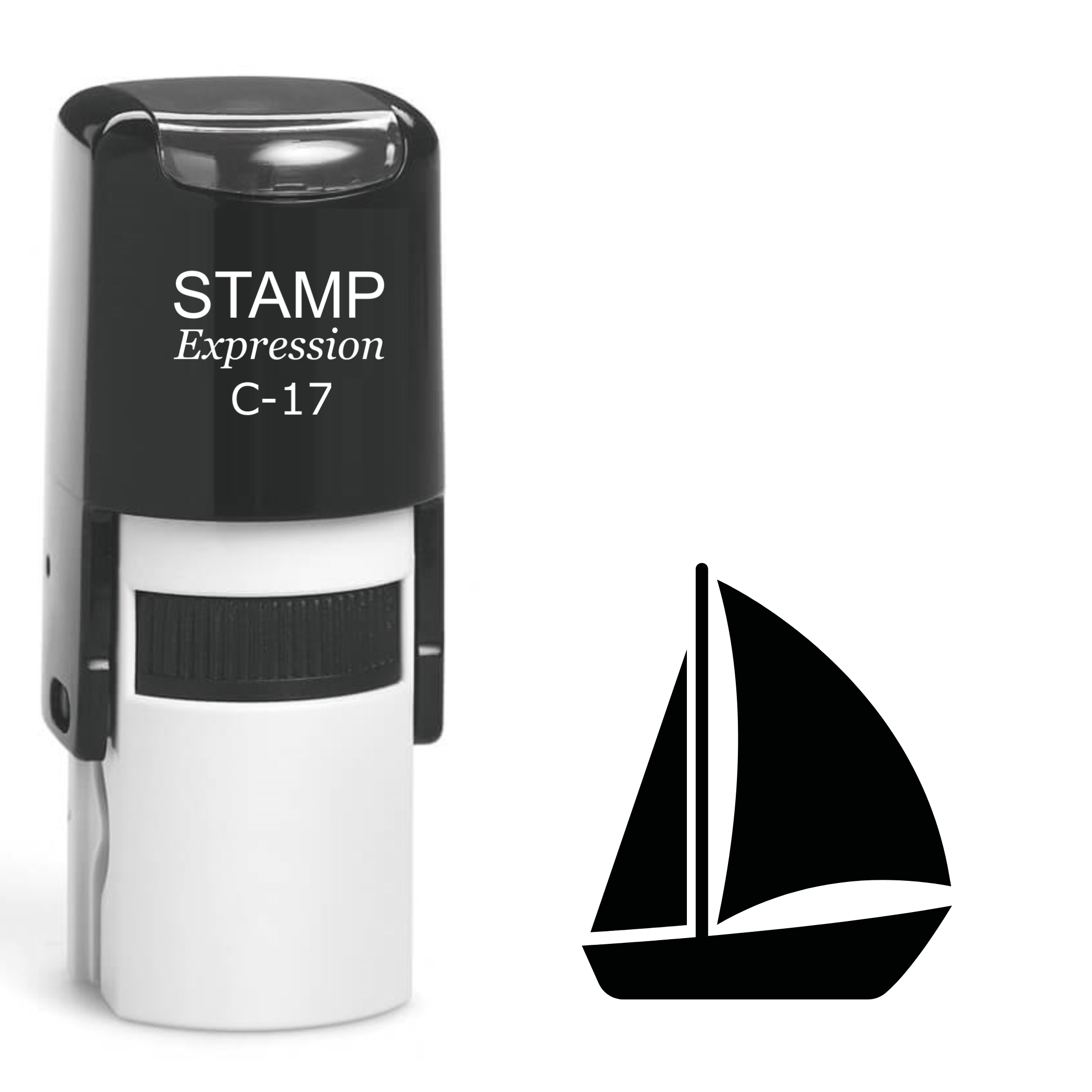 Sailboat Self Inking Rubber Stamp (SH-61519)