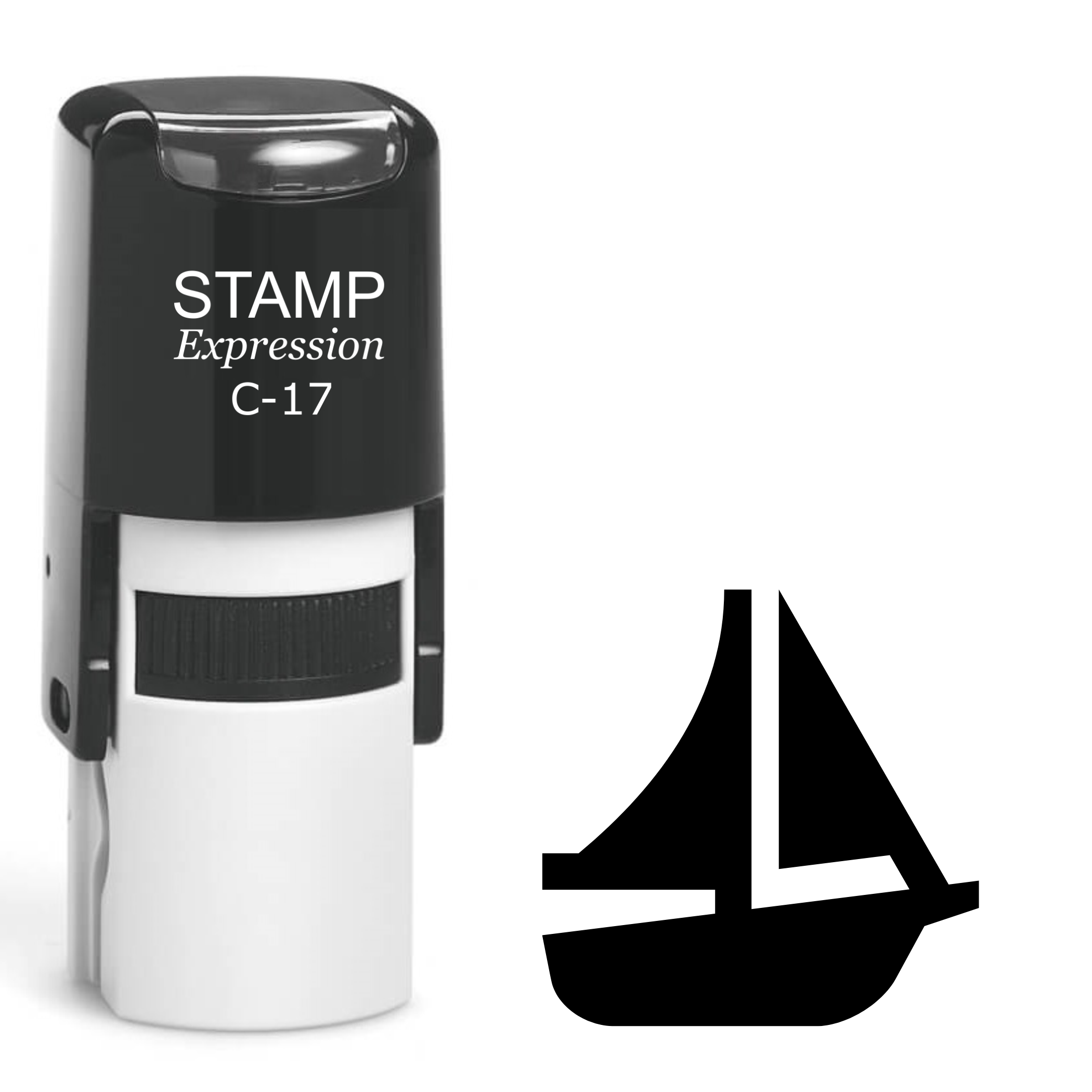 Sailboat Self Inking Rubber Stamp (SH-61522)
