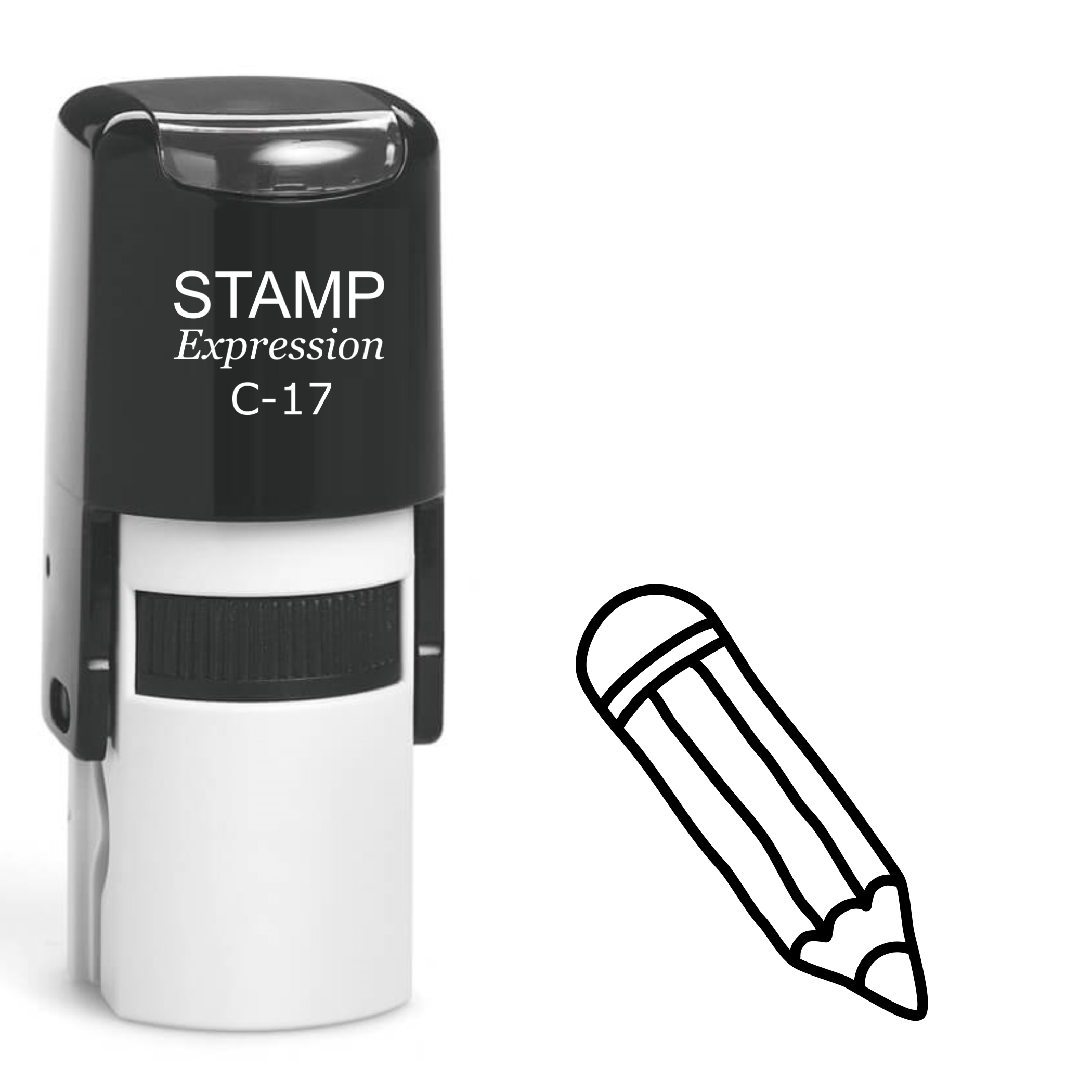 Pencil Self Inking Rubber Stamp (SH-61544)