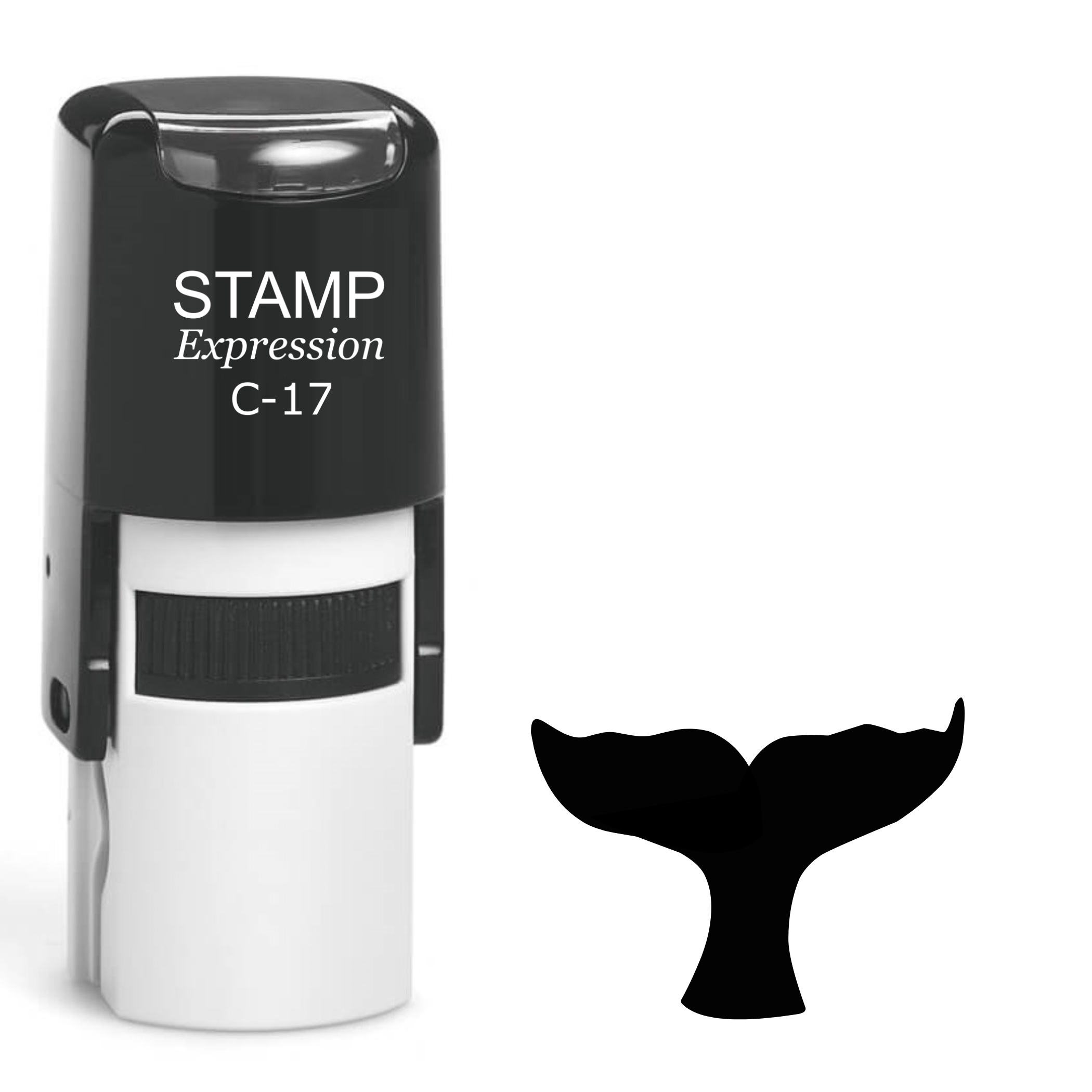 Whale Fin Self Inking Rubber Stamp (SH-61551)