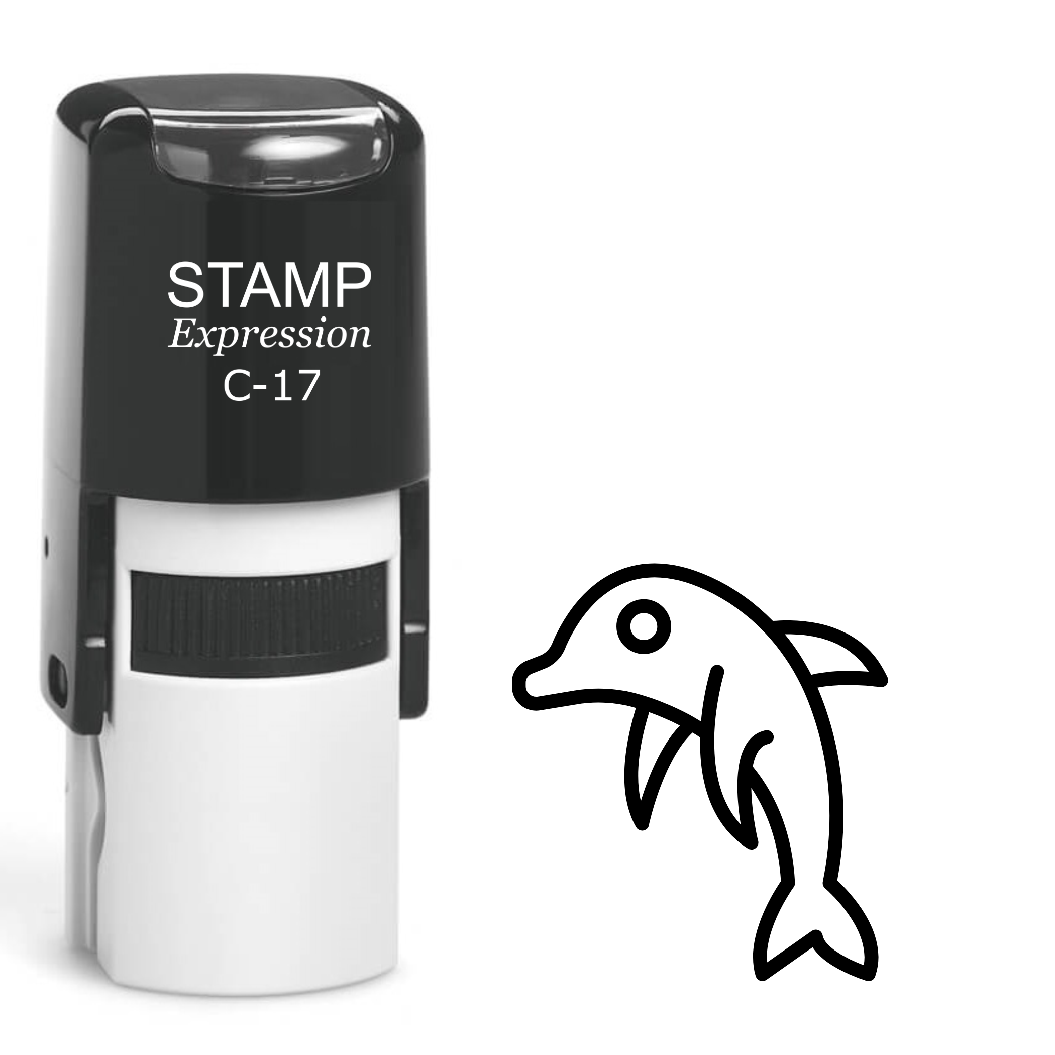 Fish Self Inking Rubber Stamp (SH-61557)
