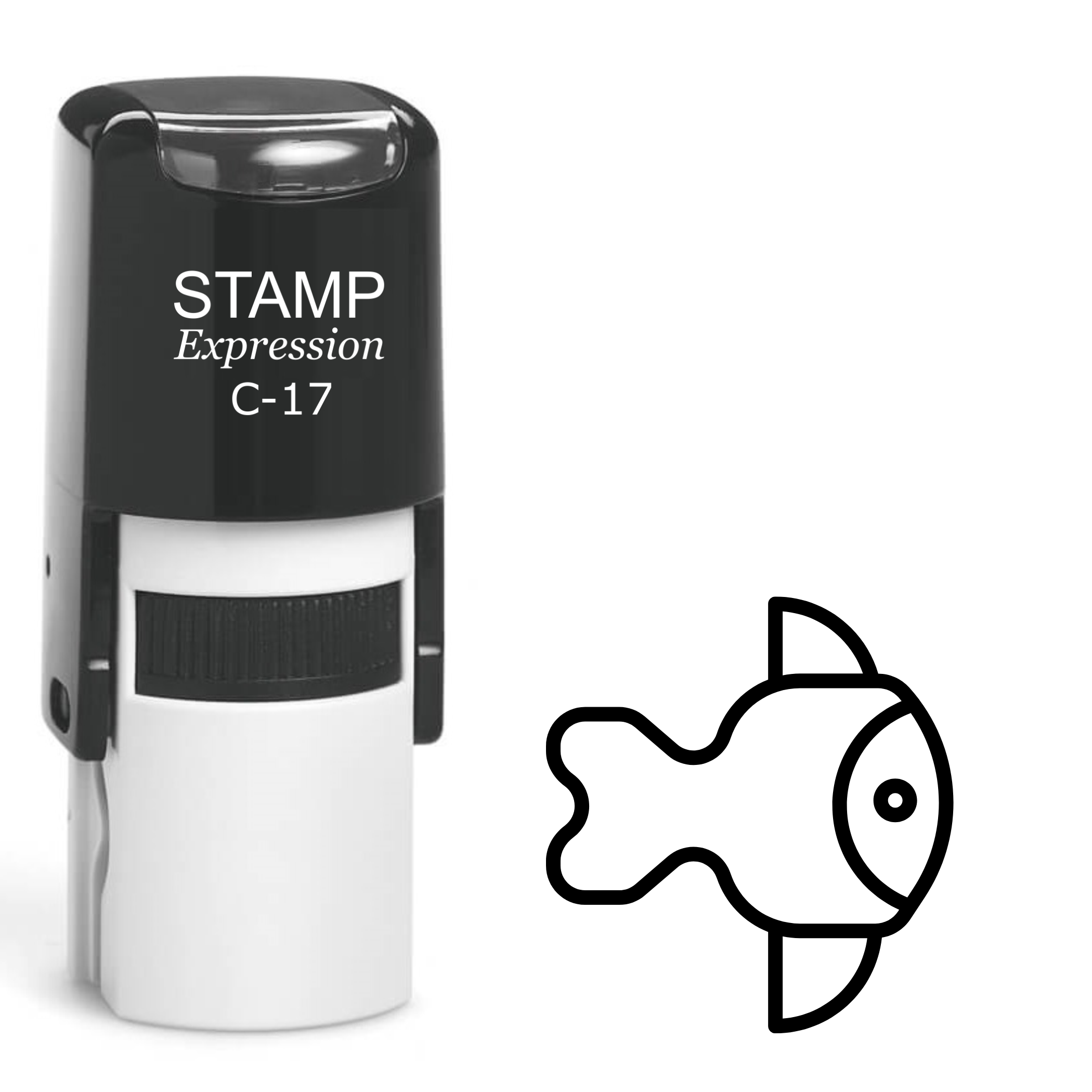 Fish Self Inking Rubber Stamp (SH-61558)